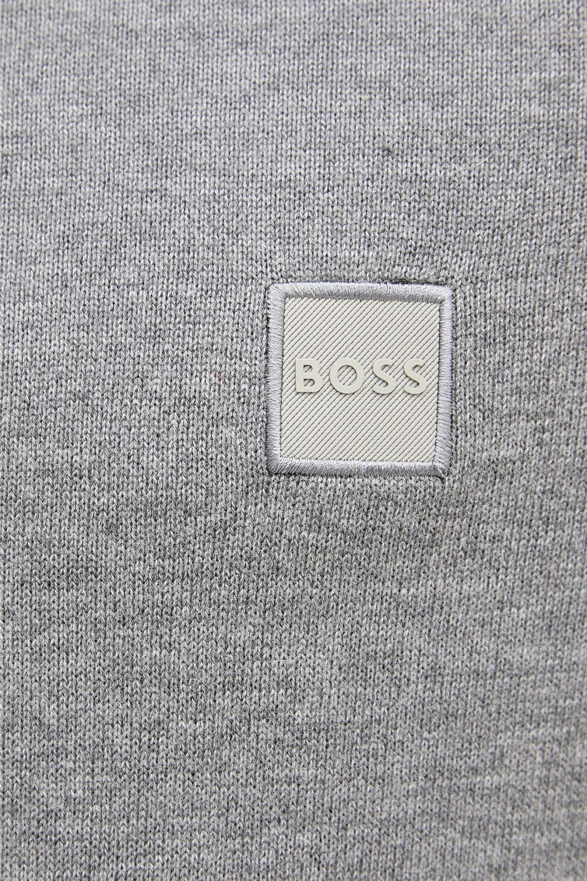 BOSS CASUAL ΠΛΕΚΤΟ HALFZIP KANOBIX S ΓΚΡΙ