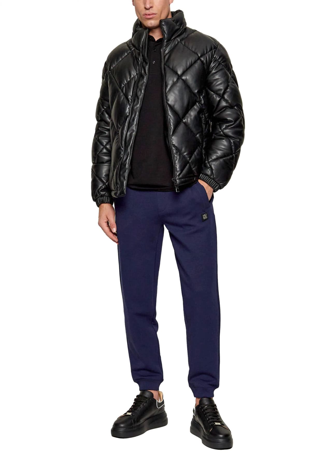 HUGO ΜΠΟΥΦΑΝ ΦΟΥΣΚΩΤΟ BORIN2441 ΚΑΠΙΤΟΝΕ LOGO ΜΑΥΡΟ