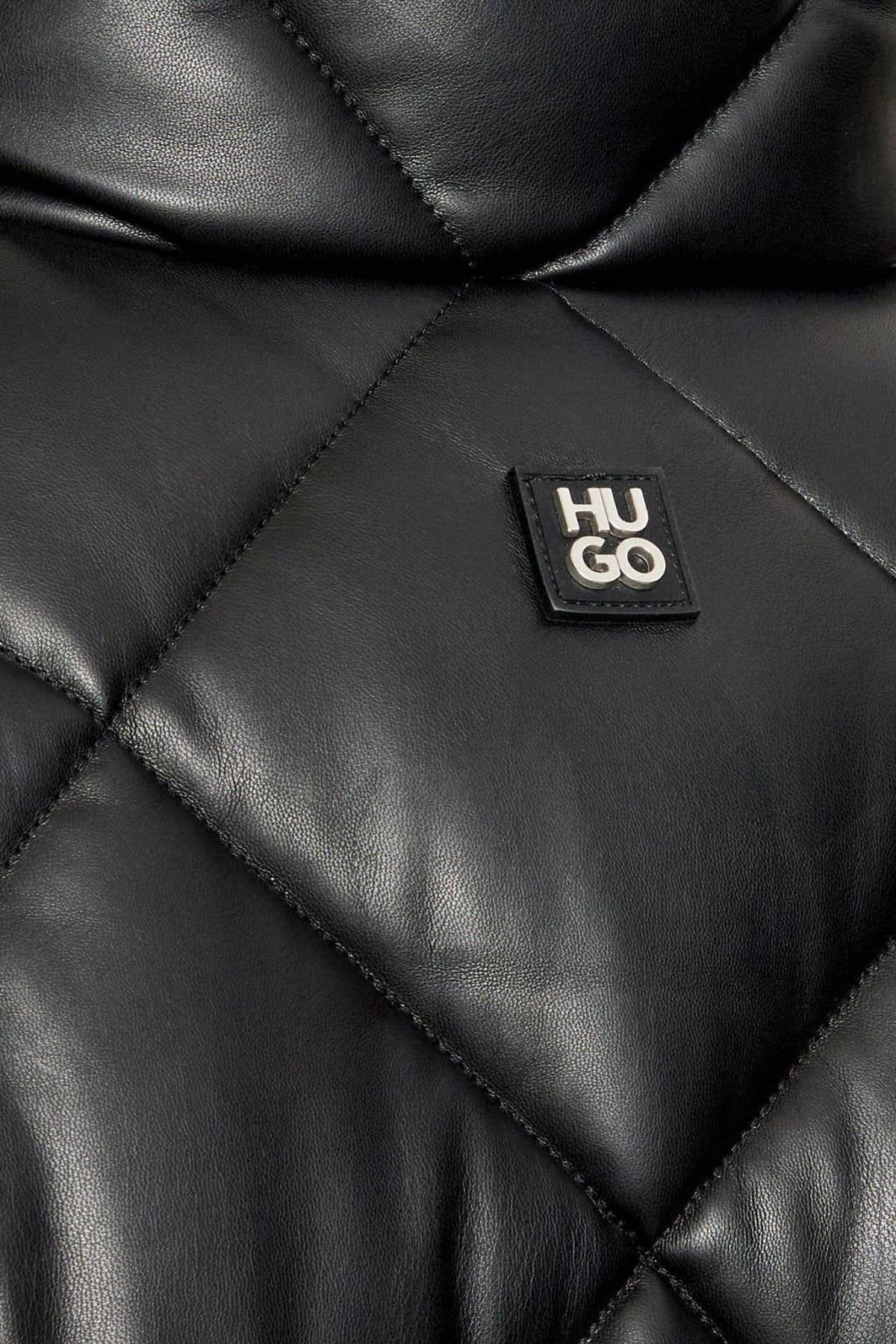 HUGO ΜΠΟΥΦΑΝ ΦΟΥΣΚΩΤΟ BORIN2441 ΚΑΠΙΤΟΝΕ LOGO ΜΑΥΡΟ