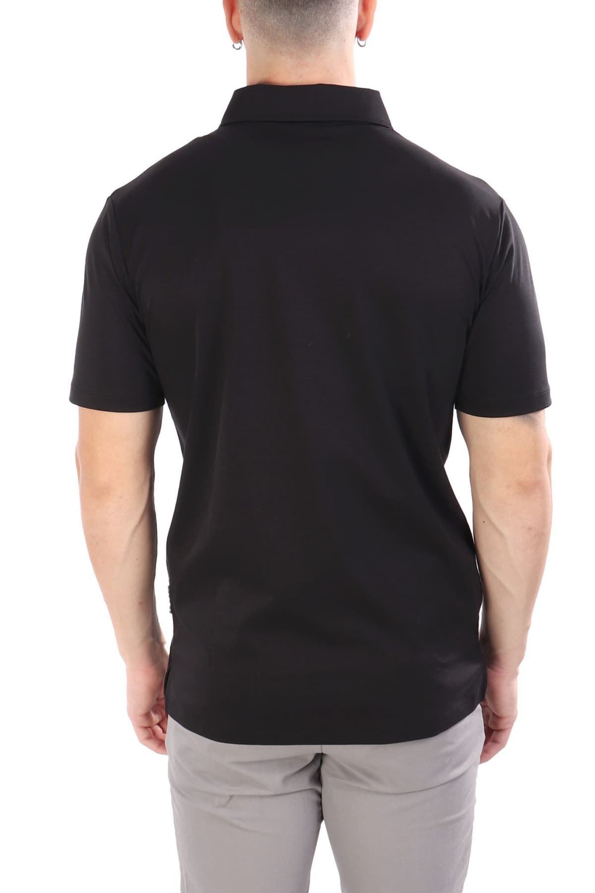 PHILIPP PLEIN POLO CLASSIC HEXAGON ΜΑΥΡΟ