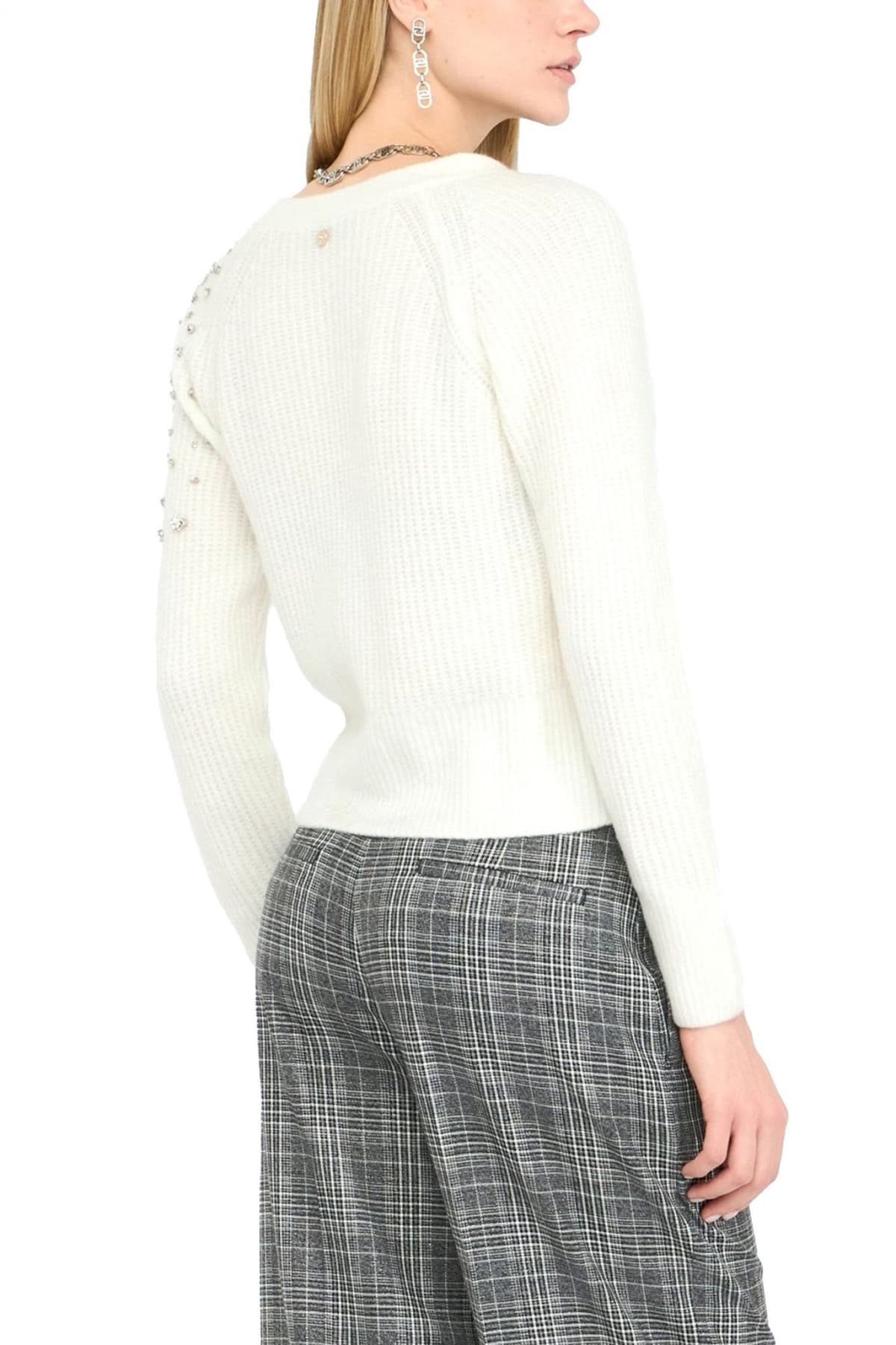 LIU-JO ΖΑΚΕΤΑ ΠΛΕΚΤΟ ΣΤΡΑΣ ΕΚΡΟΥ