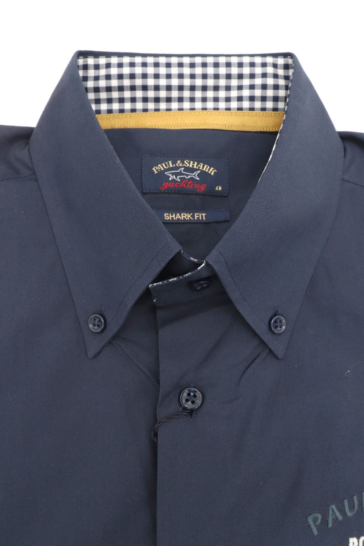 PAUL&SHARK ΠΟΥΚΑΜΙΣΟ BD SHARK FIT ΚΕΝΤΗΜΑΤΑ ΜΠΛΕ