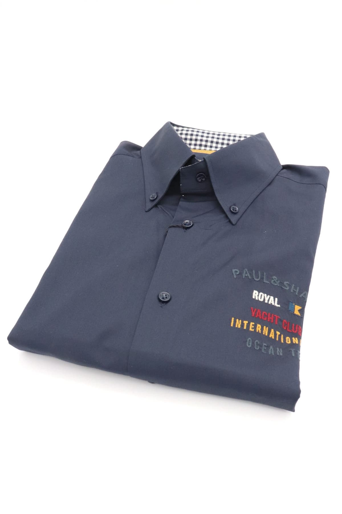 PAUL&SHARK ΠΟΥΚΑΜΙΣΟ BD SHARK FIT ΚΕΝΤΗΜΑΤΑ ΜΠΛΕ