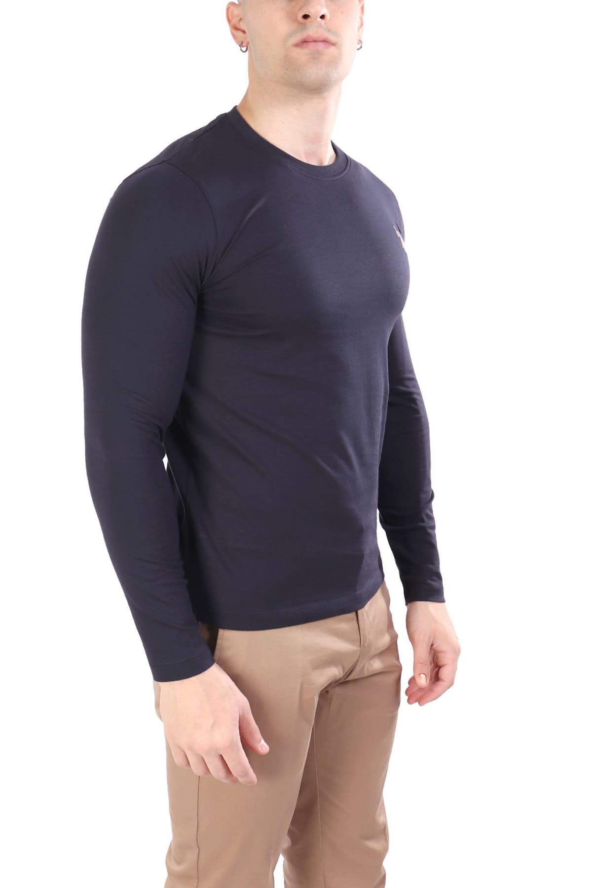 U.S.POLO ASSN T-SHIRT CREW NECK LOGO JOEL ΜΠΛΕ