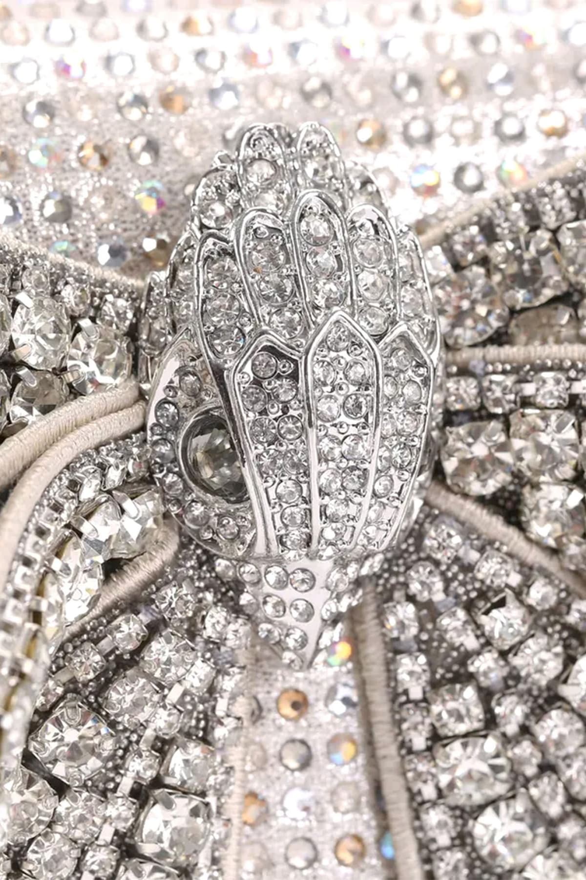 KURT GEIGER ΤΣΑΝΤΑKI CROSSBODY/ΩΜΟΥ BOW SMALL SHOREDITCH ΣΤΡΑΣ ΦΙΟΓΚΟΣ LOGO ΑΣΗΜΙ