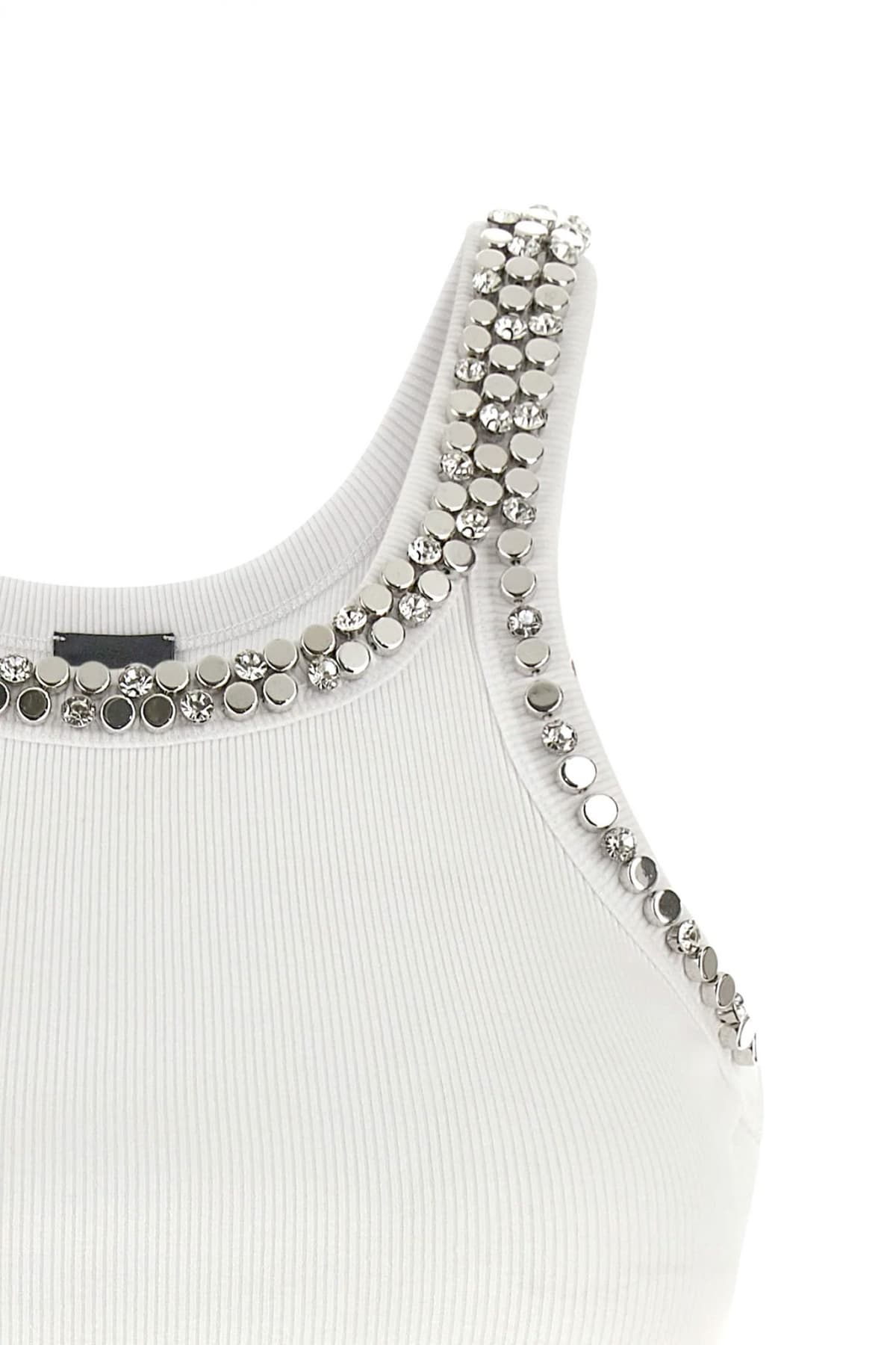 PINKO ΦΑΝΕΛΑΚΙ CORIANDOLI TANK TOP ΛΕΥΚΟ