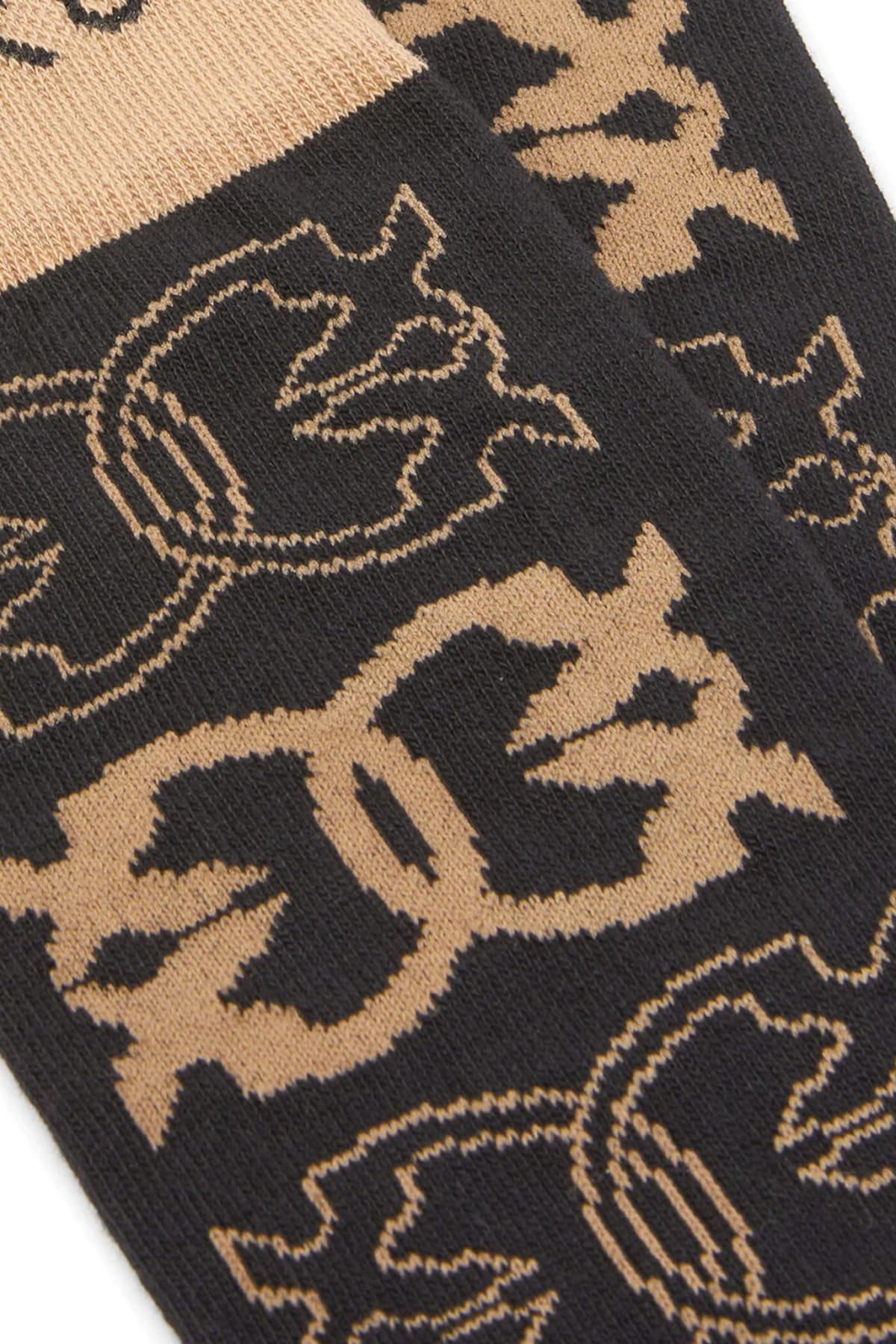 PINKO ΚΑΛΤΣΕΣ MONACO SOCKS ΚΑΦΕ-ΜΠΕΖ