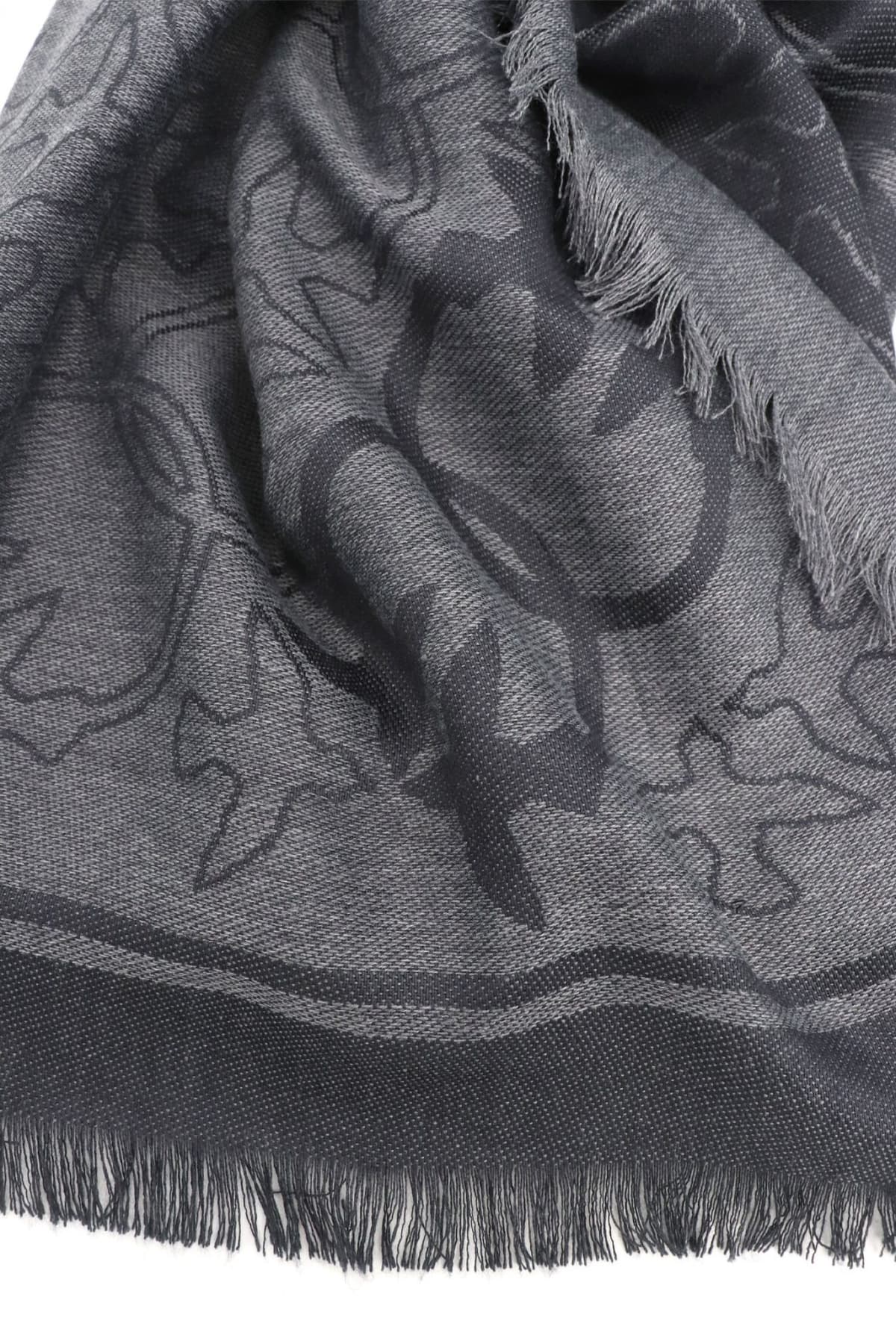 PINKO ΠΑΣΜΙΝΑ POLONIA PASHMINA ΓΚΡΙ-ΜΑΥΡΗ