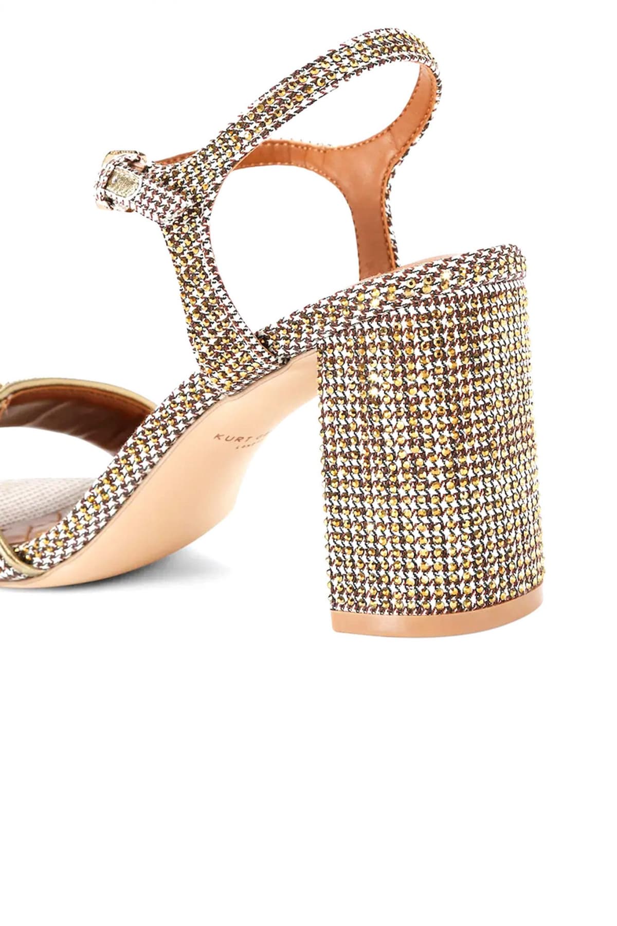 KURT GEIGER ΠΑΠΟΥΤΣΙΑ ΠΕΔΙΛΑ KENSINGTON LANGLEY METAΛΛΙΚΑ ΣΤΡΑΣ LOGO MΠΕΖ/ΧΡΥΣΟ