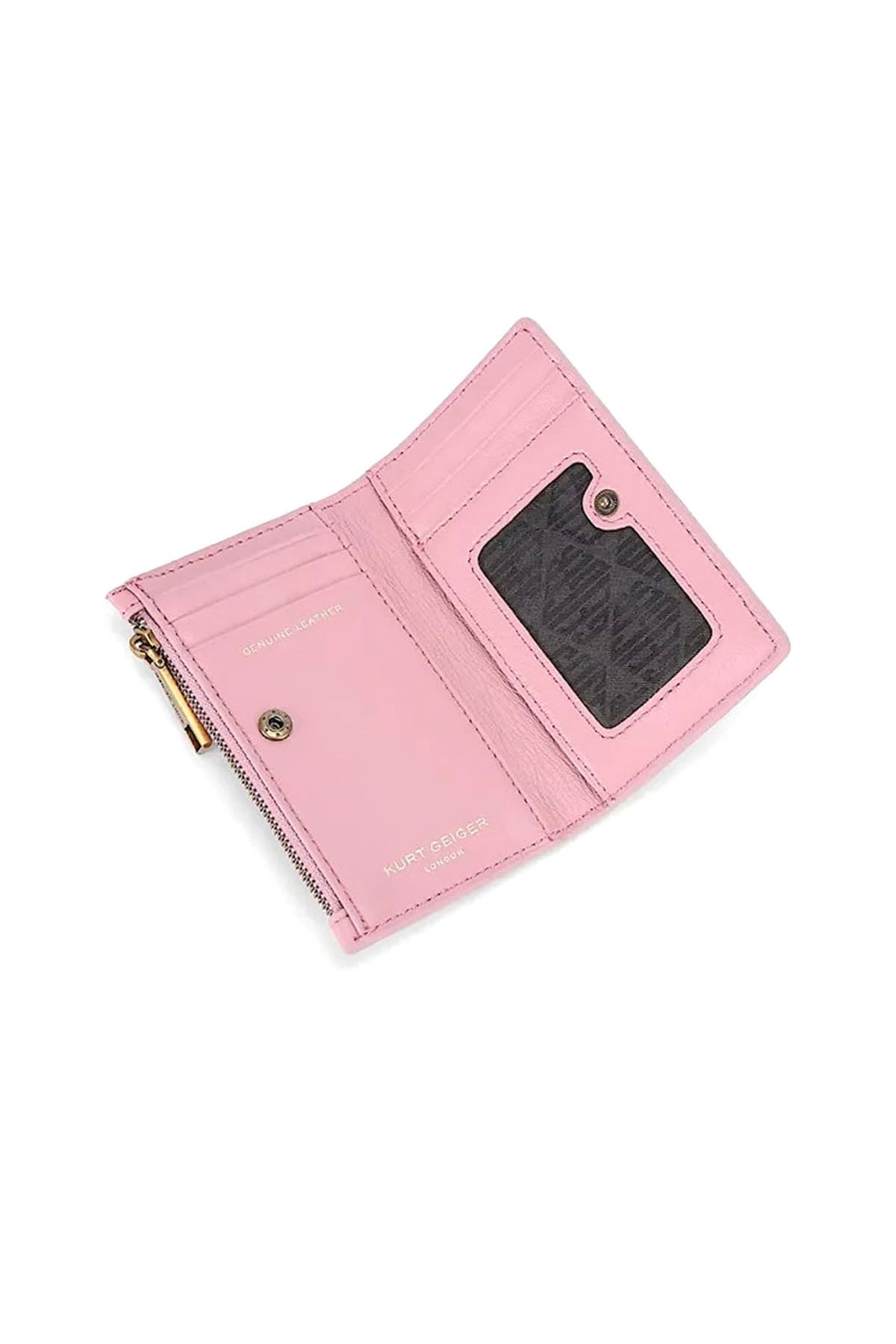 KURT GEIGER ΠΟΡΤΟΦΟΛΙ KENSINGTON BIFOLD WALLET KAΠΙΤΟΝΕ LOGO ΡΟΖ