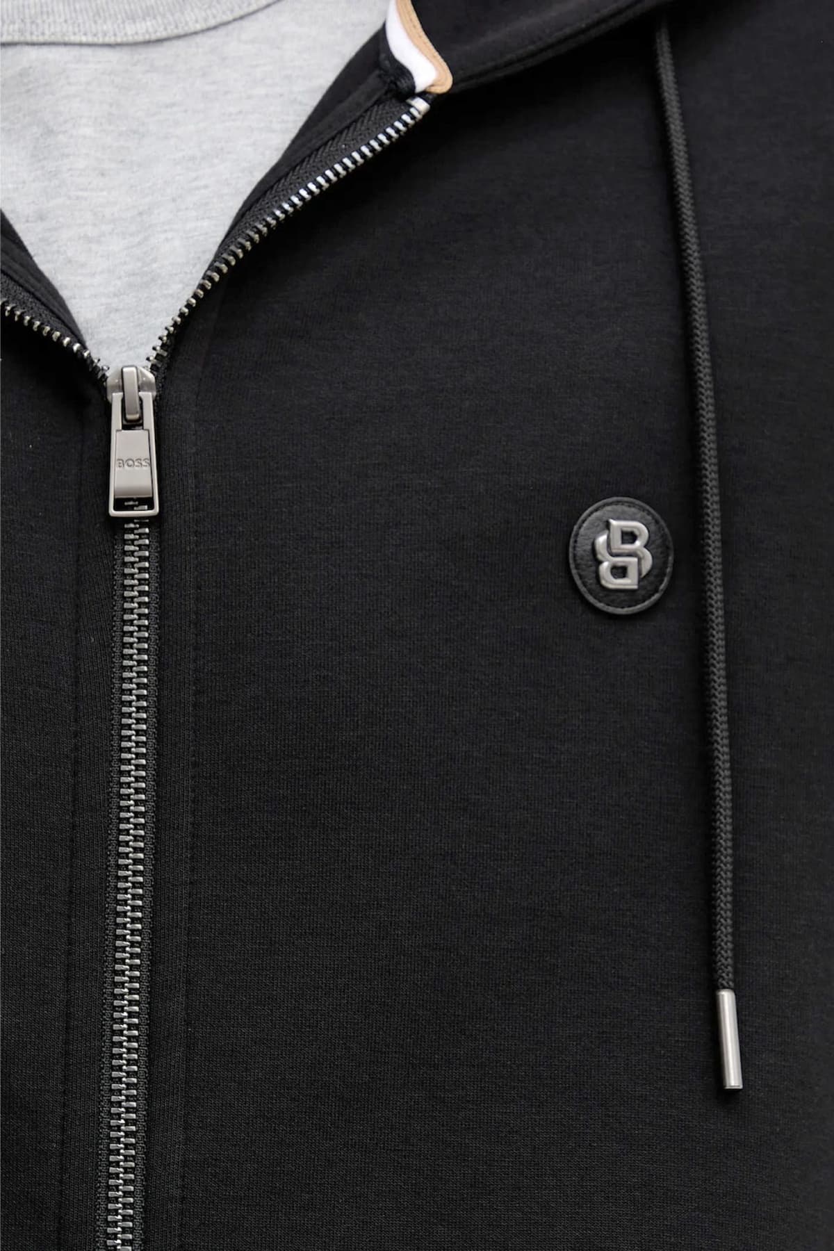 BOSS ΦΟΥΤΕΡ ZIPHOOD C-SPENCE 01 ΜΑΥΡΟ