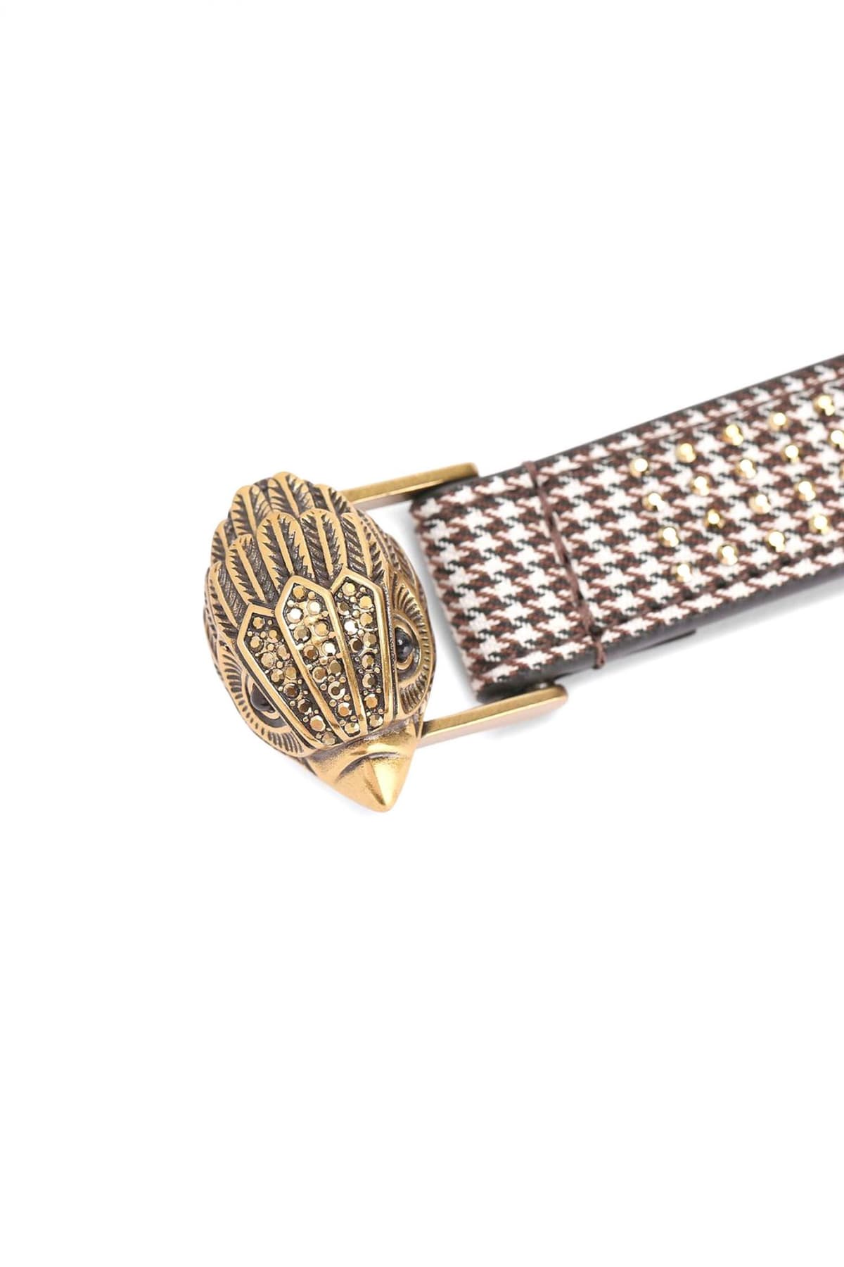 KURT GEIGER ΖΩΝΗ 20 EAGLE BELT METAΛΛΙΚΑ ΣΤΡΑΣ LOGO ΧΡΥΣΟ