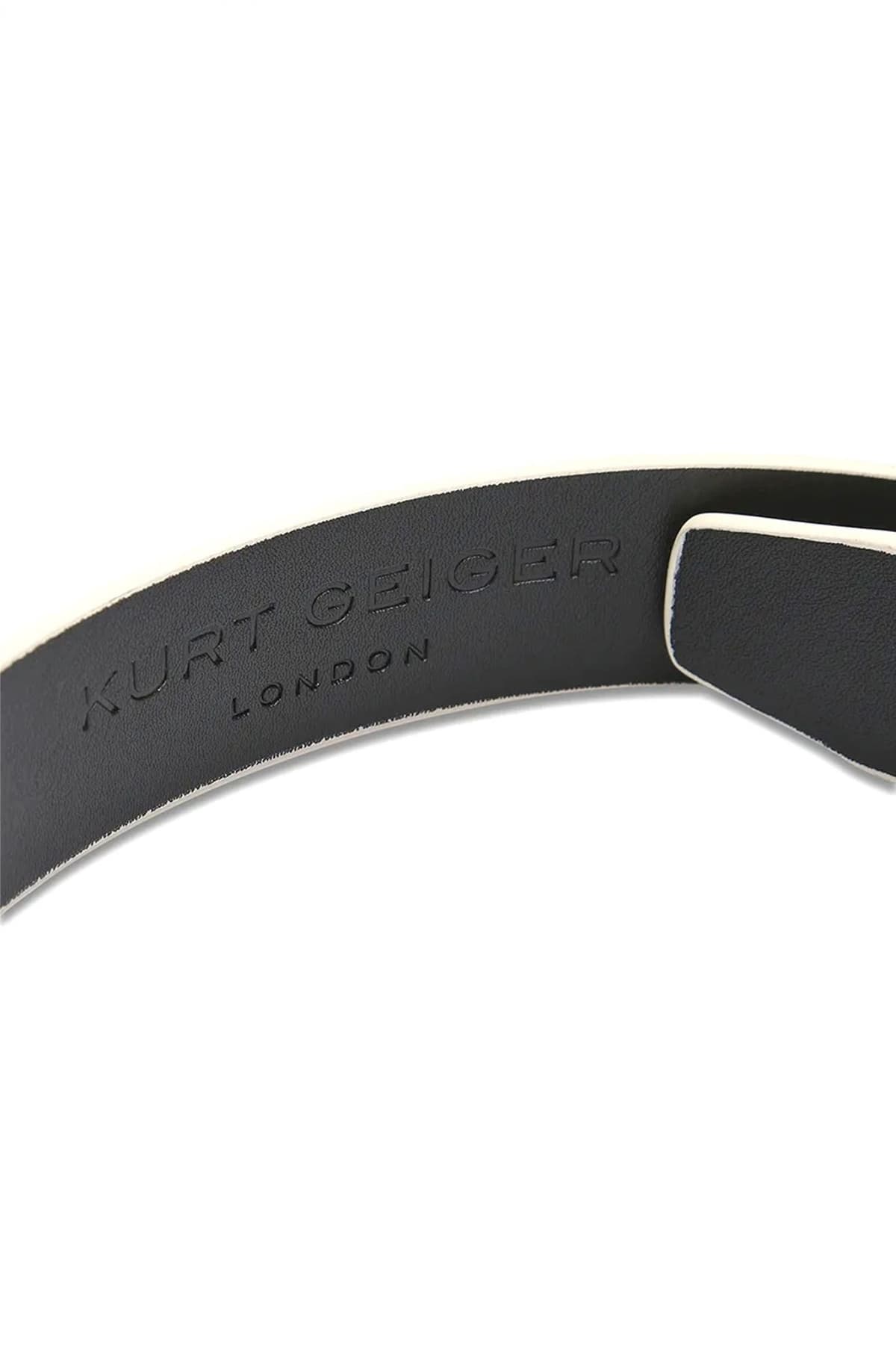 KURT GEIGER ΖΩΝΗ MAYFAIR 30 BELT LOGO MΠΕΖ