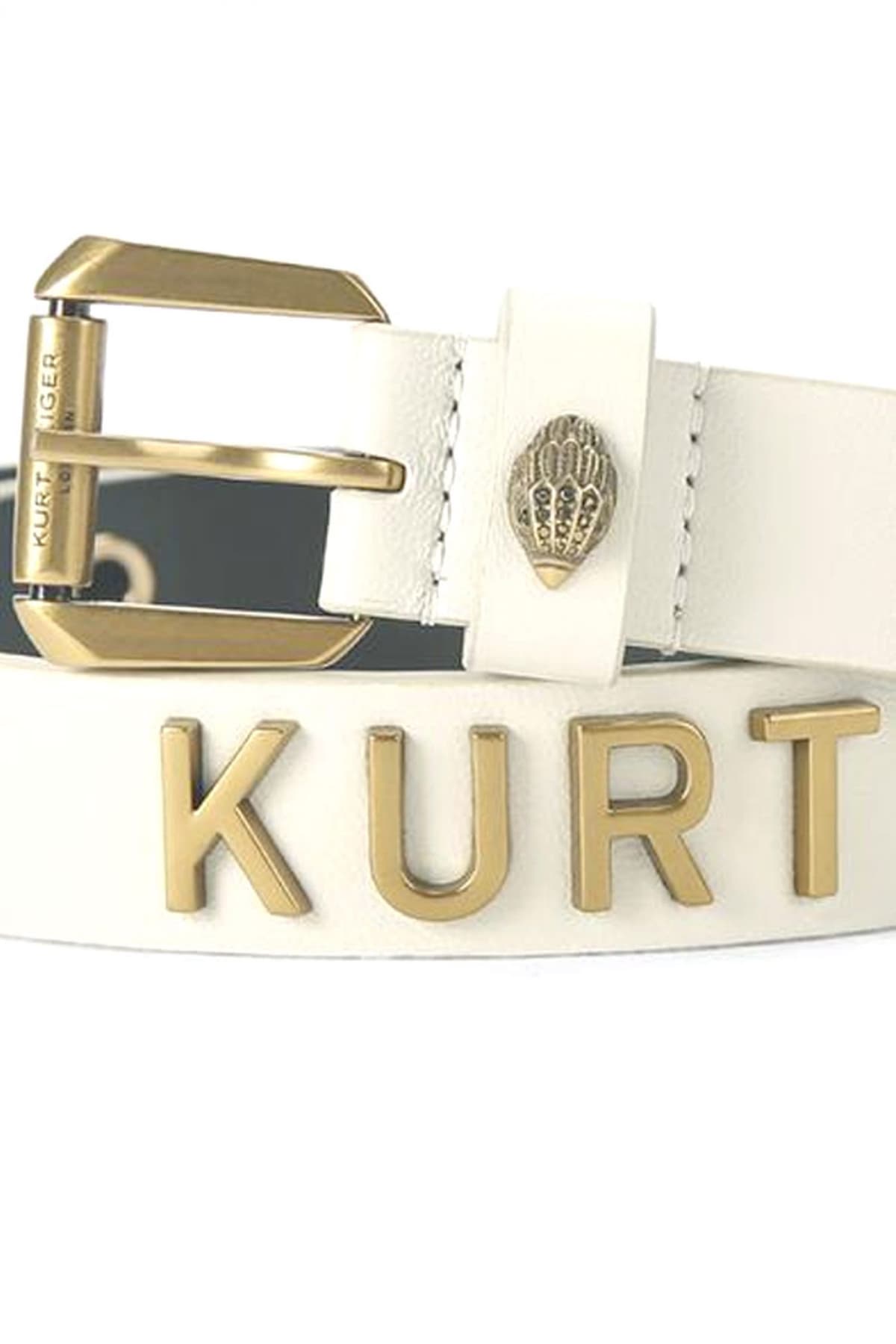 KURT GEIGER ΖΩΝΗ KURT 30 BELT METAΛΛΙΚΑ ΣΧΕΔΙΑ LOGO KΡΕΜ