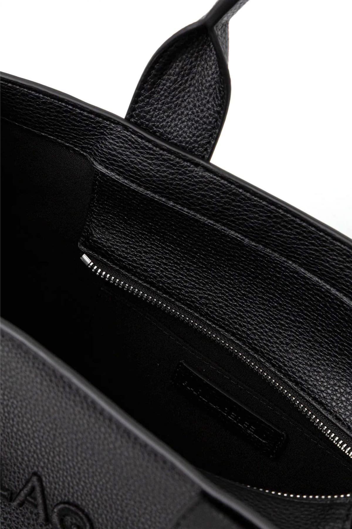 KARL LAGERFELD ΤΣΑΝΤΑ TOTE K/RSG MD SQUARE PEB EMB ΧΕΙΡΟΣ/CROBODY LOGO ΜΑΥΡΟ