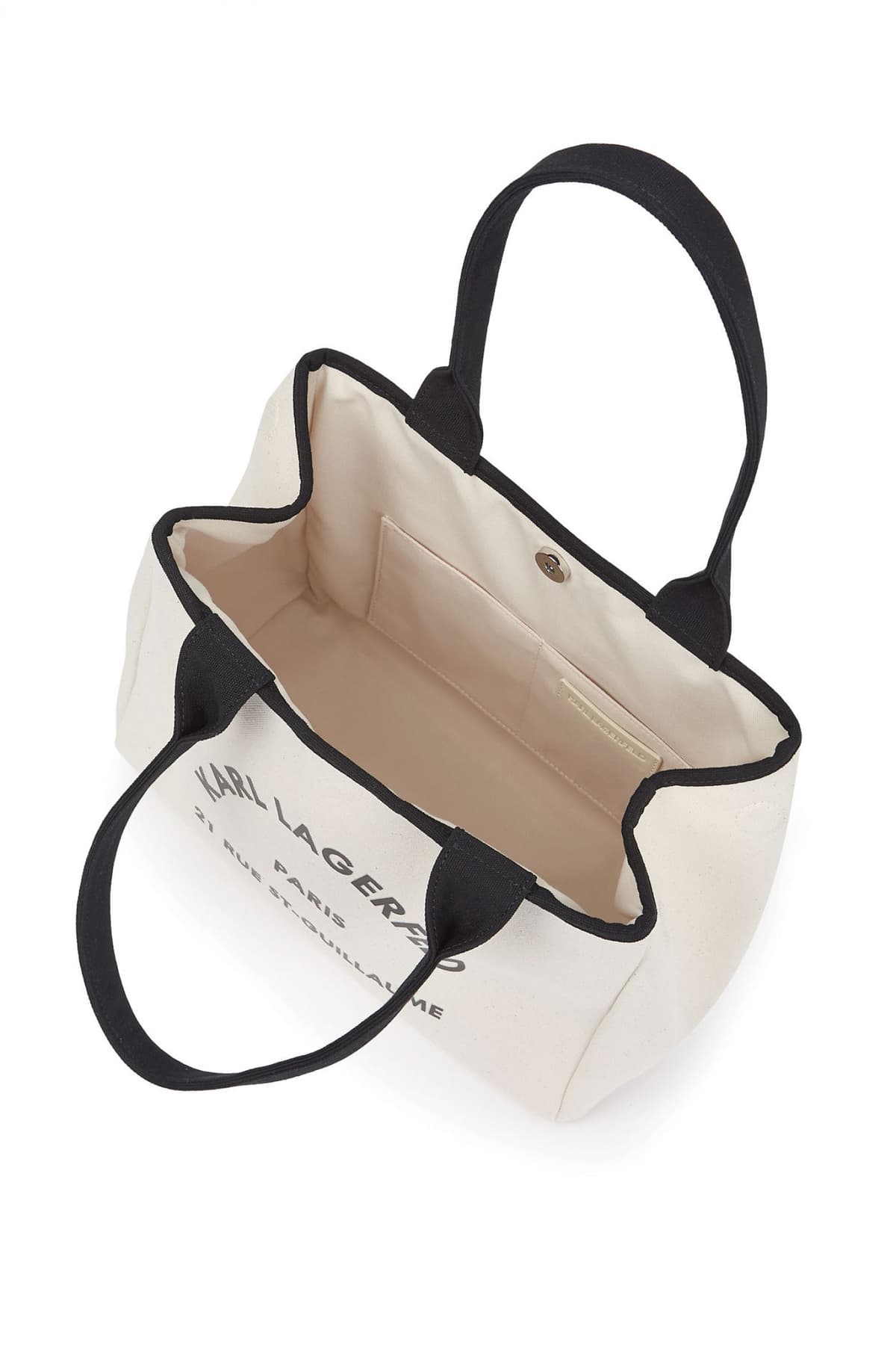 KARL LAGERFELD ΤΣΑΝΤΑ ΩΜΟΥ K/RSG CONVERTIBLE TRAPEZE TOTE LOGO ΕΚΡΟΥ