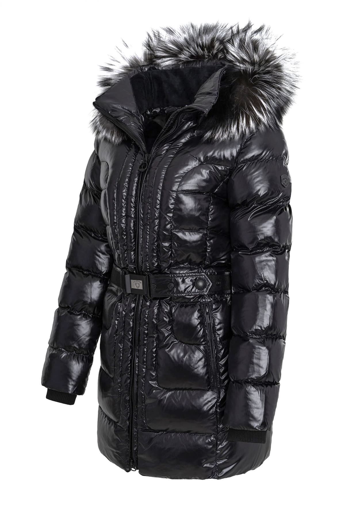 WELLENSTEYN ΓΥΝΑΙΚΕΙΟ ΜΠΟΥΦΑΝ ΦΟΥΣΚΩΤΟ BELTIQUE LONG ΑΠΟΣΠΩΜΕΝΗ ΚΟΥΚΟΥΛΑ ΑΠΟΣΠΩΜΕΝΗ ΖΩΝΗ ΤΣΕΠΕΣ ΜΑΥΡΟ