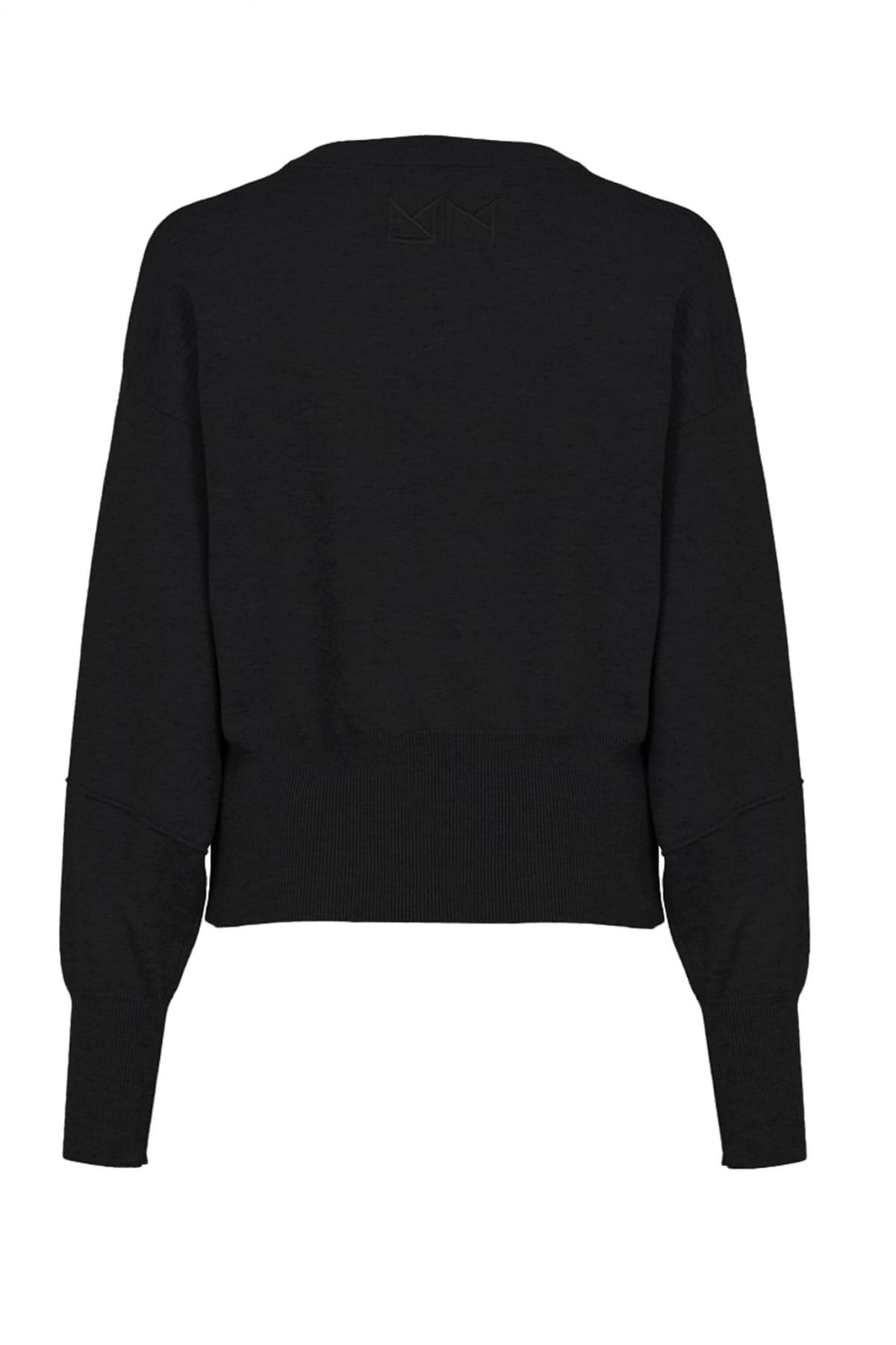 MIND MATTER ΠΛΕΚΤΟ ESTRELLA CREWNECK ΜΑΥΡΟ