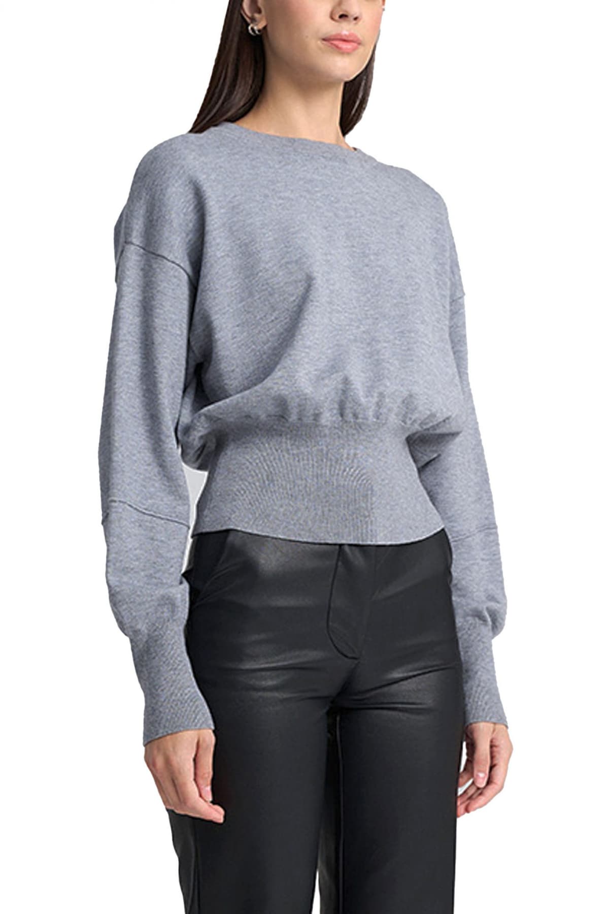 MIND MATTER ΠΛΕΚΤΟ ESTRELLA CREWNECK ΓΚΡΙ