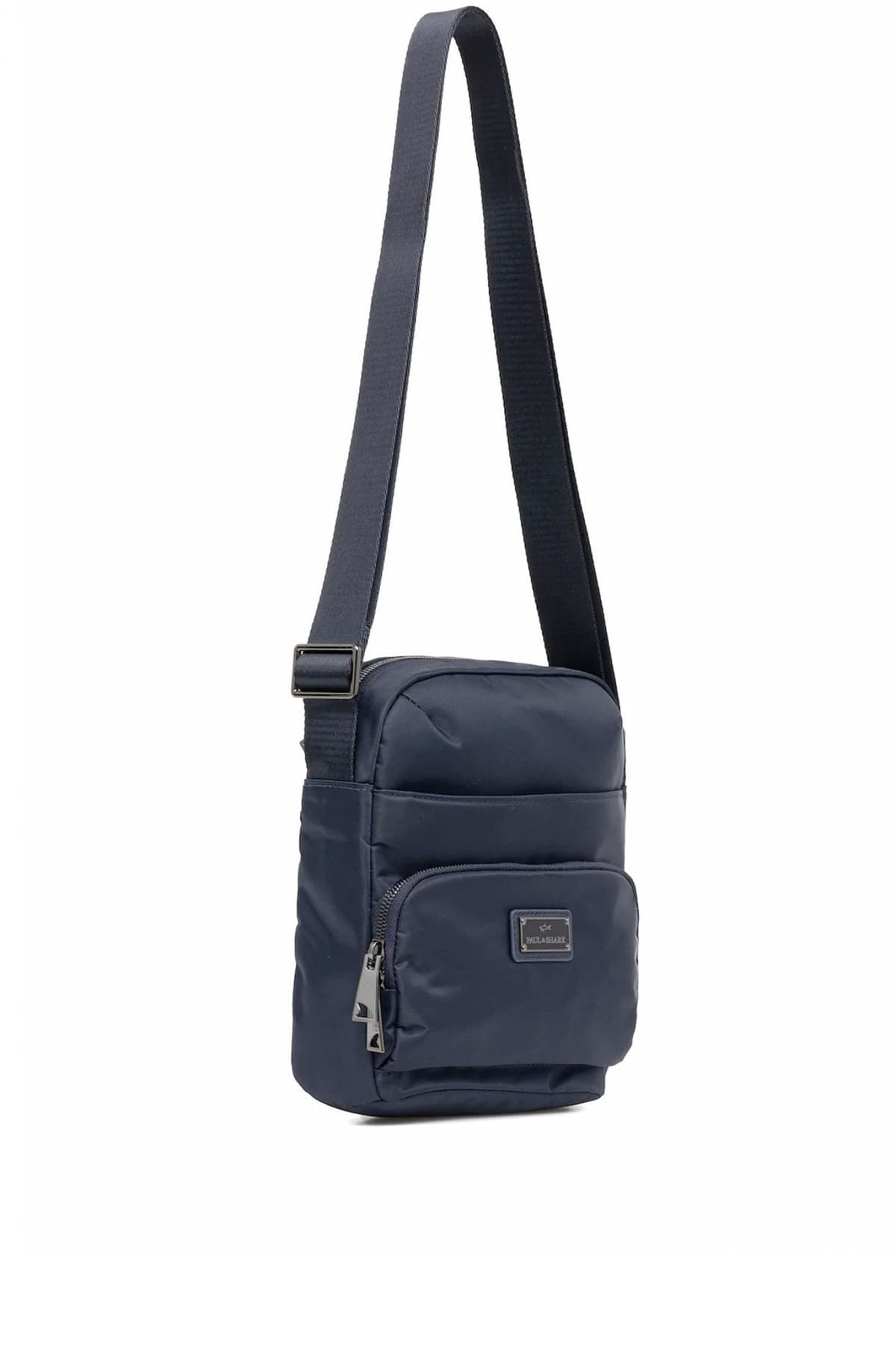 PAUL&SHARK ΤΣΑΝΤΑΚΙ CROSSBODY METALLIC LOGO ΜΠΛΕ