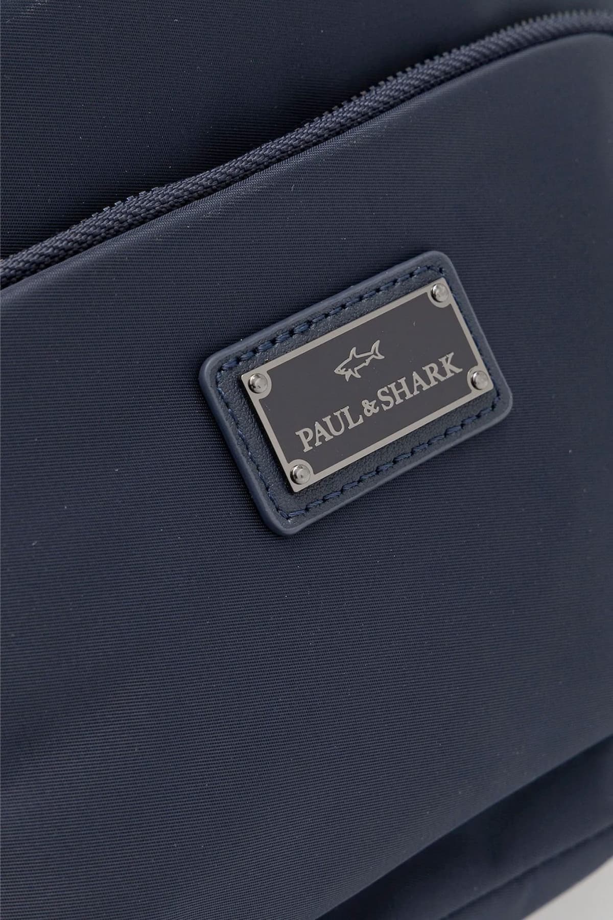 PAUL&SHARK ΤΣΑΝΤΑΚΙ CROSSBODY METALLIC LOGO ΜΠΛΕ