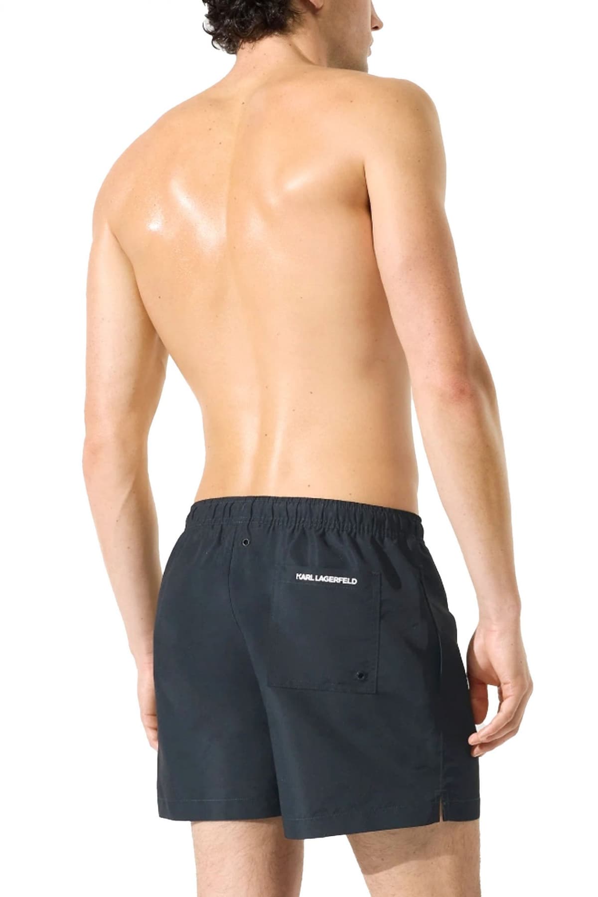 KARL LAGERFELD ΜΑΓΙΩ KAMEO SHORT BOARDSHORT ΜΑΥΡΟ