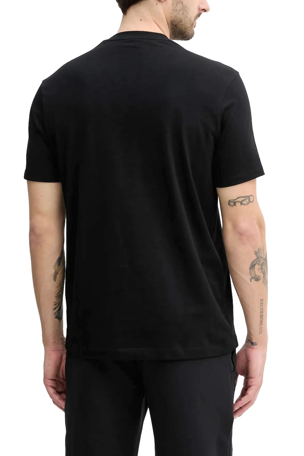 PAUL&SHARK T-SHIRT CREW NECK BIG LOGO ΜΑΥΡΟ