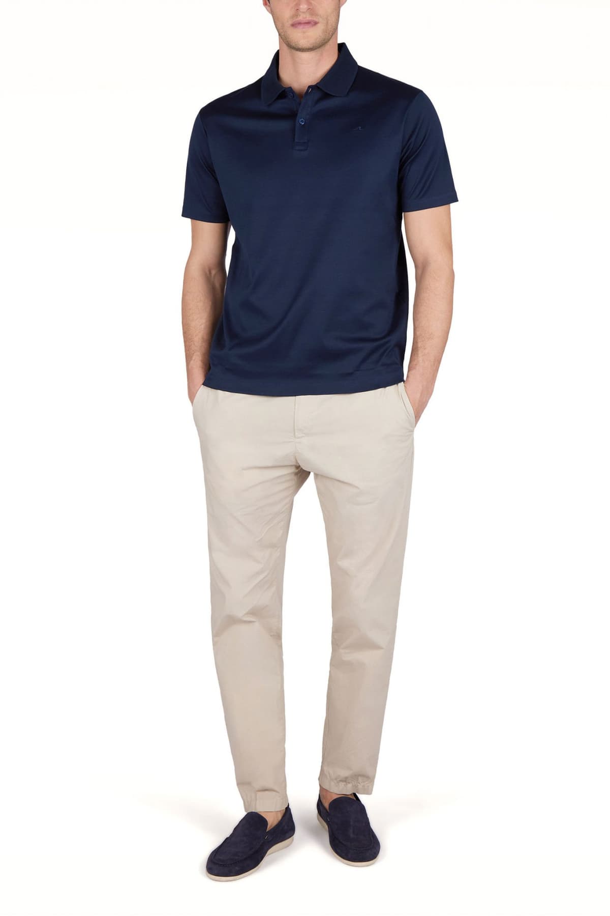 PAUL&SHARK POLO LOGO ΜΠΛΕ