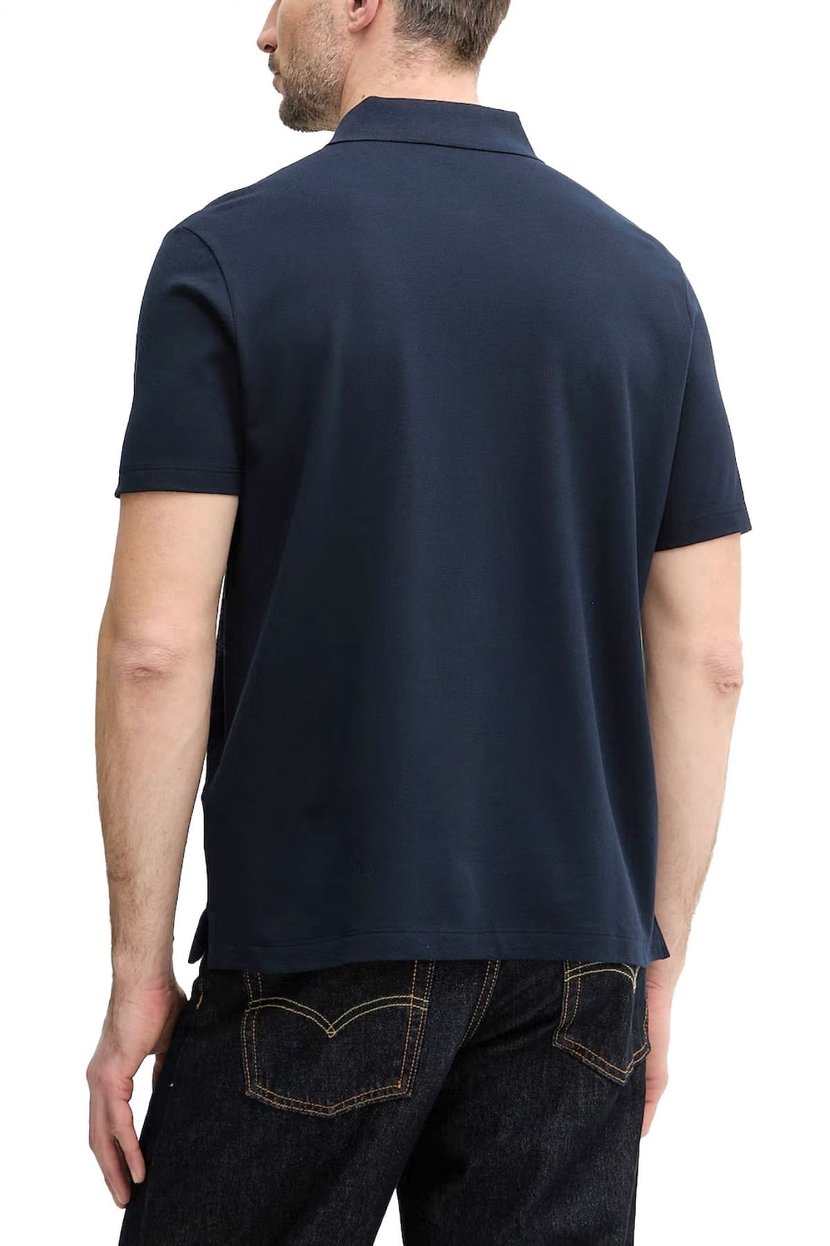 PAUL&SHARK POLO LOGO METALLIC PIN LOGO ΜΠΛΕ