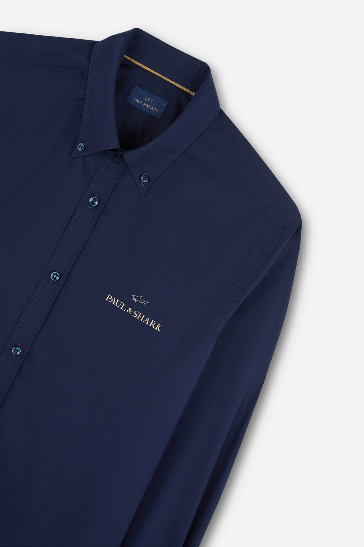 PAUL&SHARK ΠΟΥΚΑΜΙΣΟ BUTTON DOWN GOLD LOGO ΜΠΛΕ