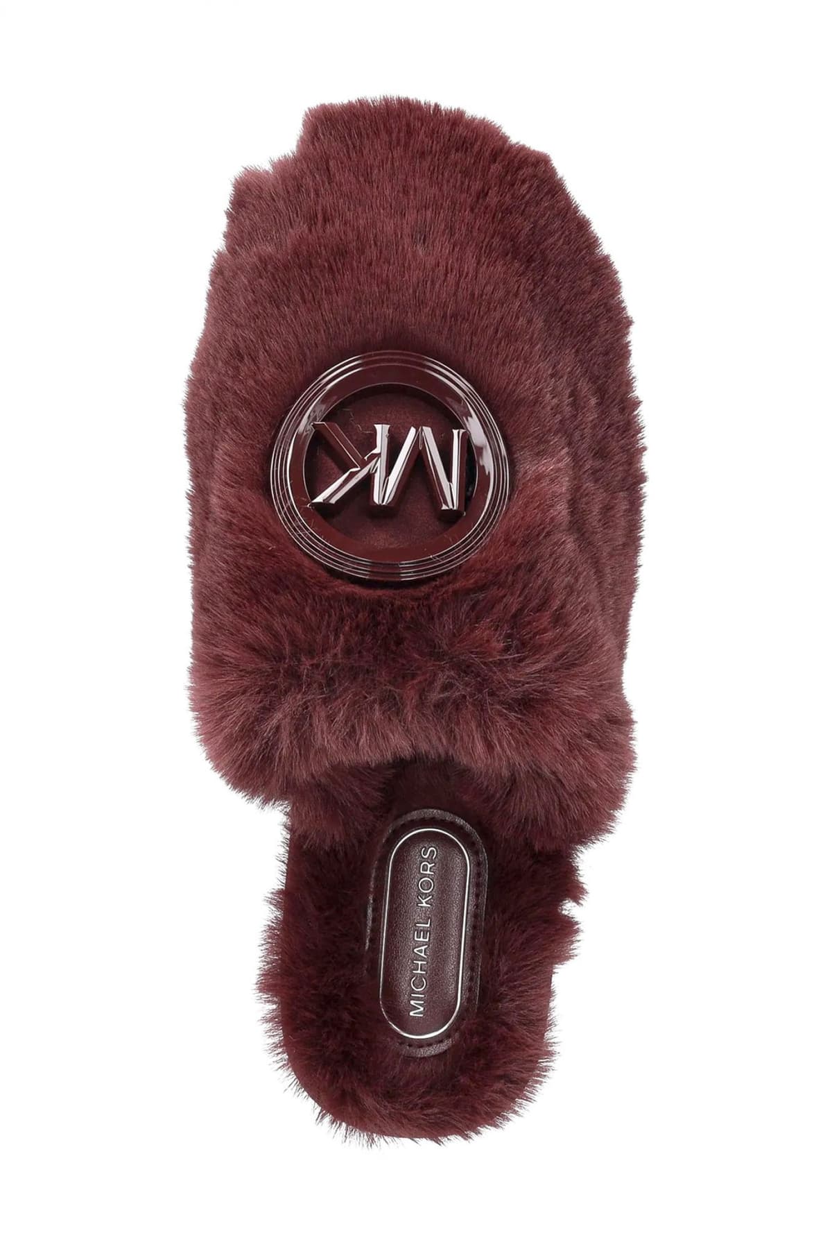 MICHAEL KORS ΠΑΠΟΥΤΣΙΑ ΠΑΝΤΟΦΛΕΣ ADA CHARM SLIPPER METAΛΛΙΚΟ LOGO ΜΠΟΡΝΤΩ