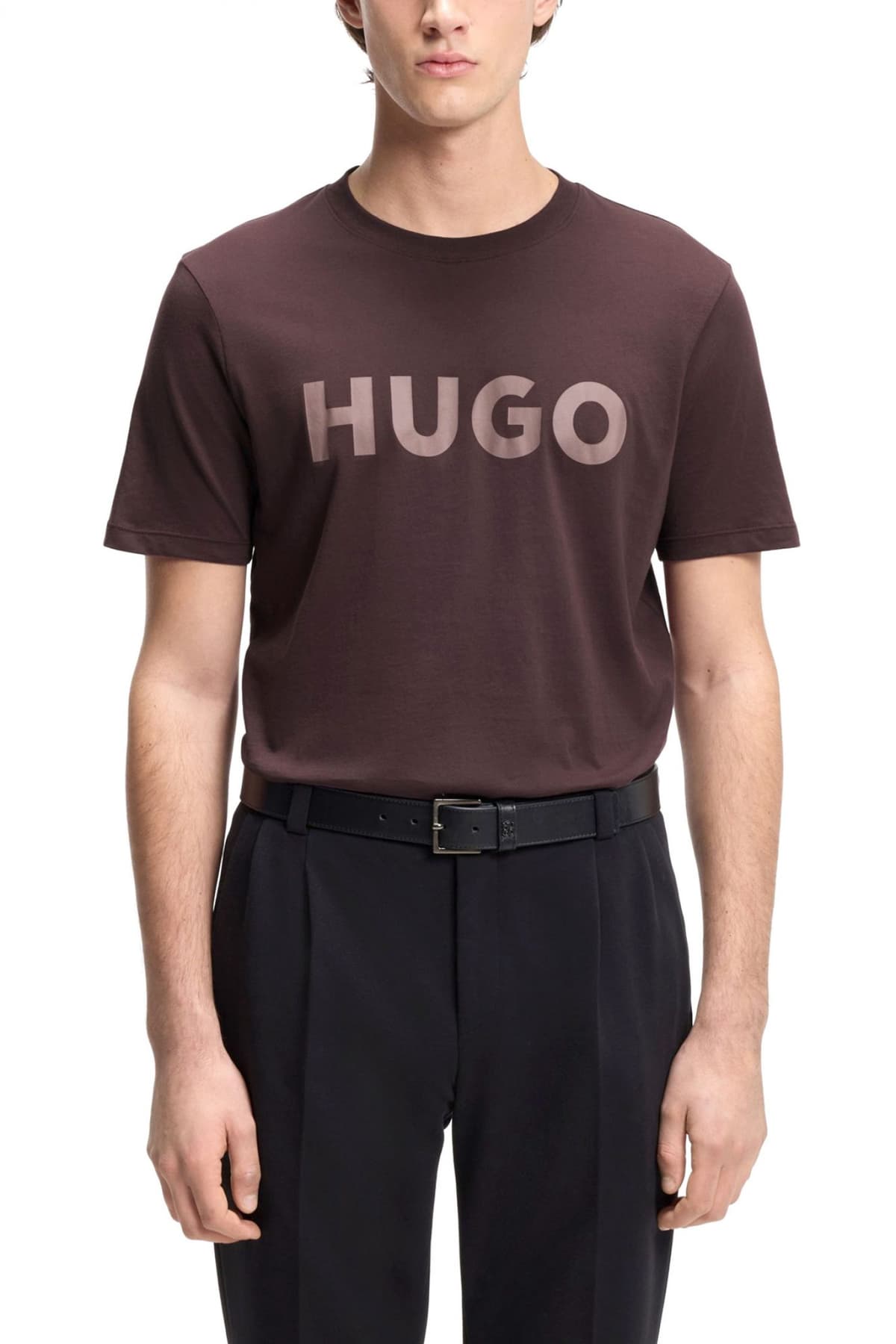 HUGO T-SHIRT DULIVIO LOGO ΜΩΒ