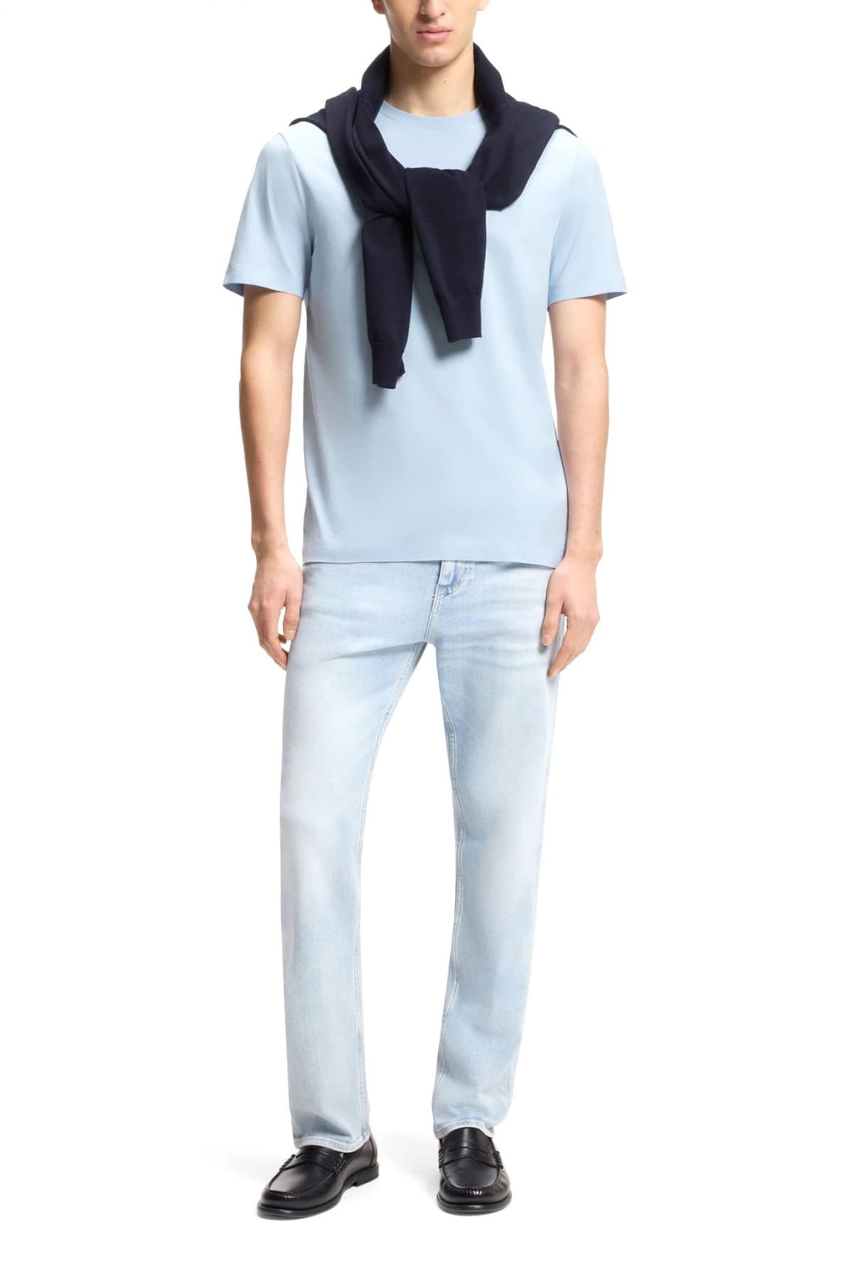 BOSS T-SHIRT THOMPSON 01 ΣΙΕΛ