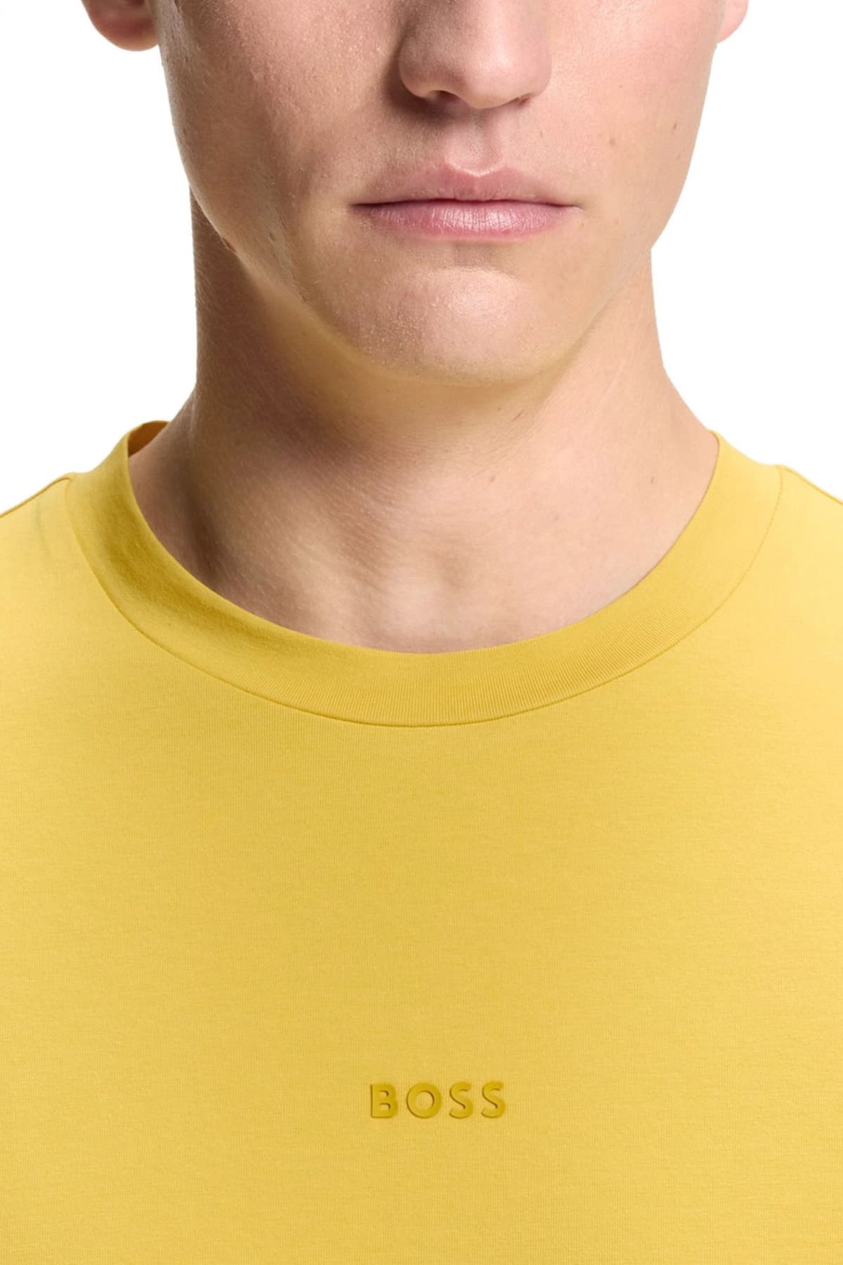 BOSS CASUAL T-SHIRT TCHUP ΚΙΤΡΙΝΟ