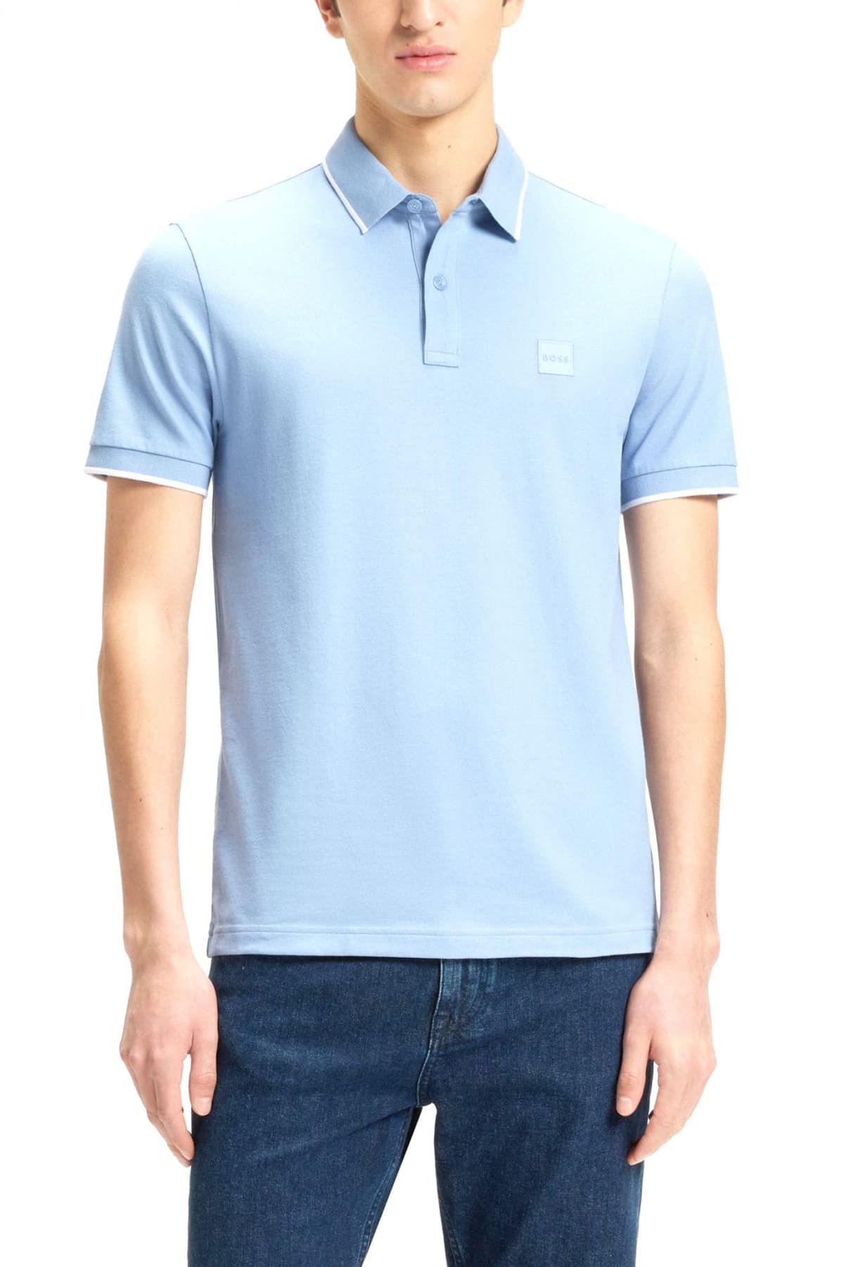 Πόλο με κοντά μανίκια BOSS Passertip