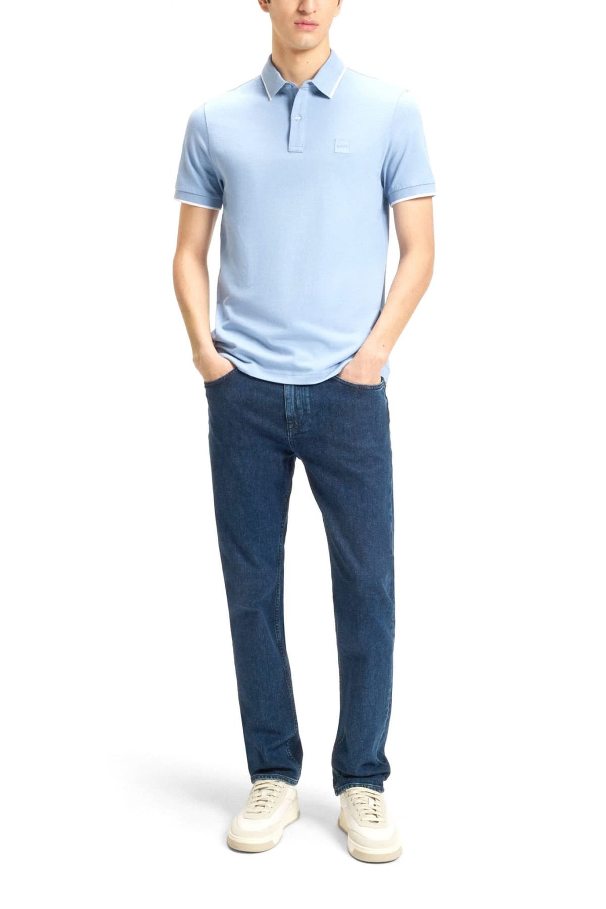 Πόλο με κοντά μανίκια BOSS Passertip