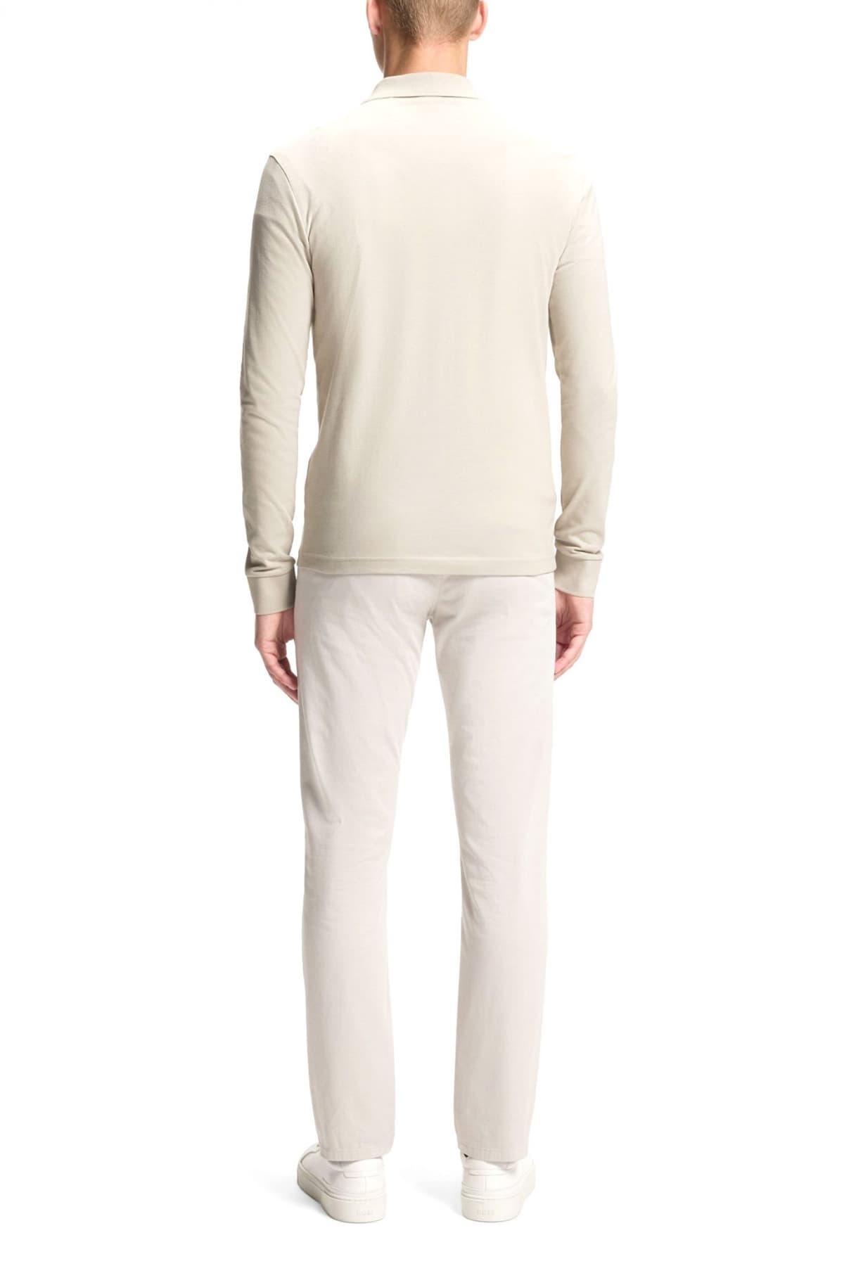 BOSS CASUAL POLO PASSERBY ΜΠΕΖ-ΓΚΡΙ