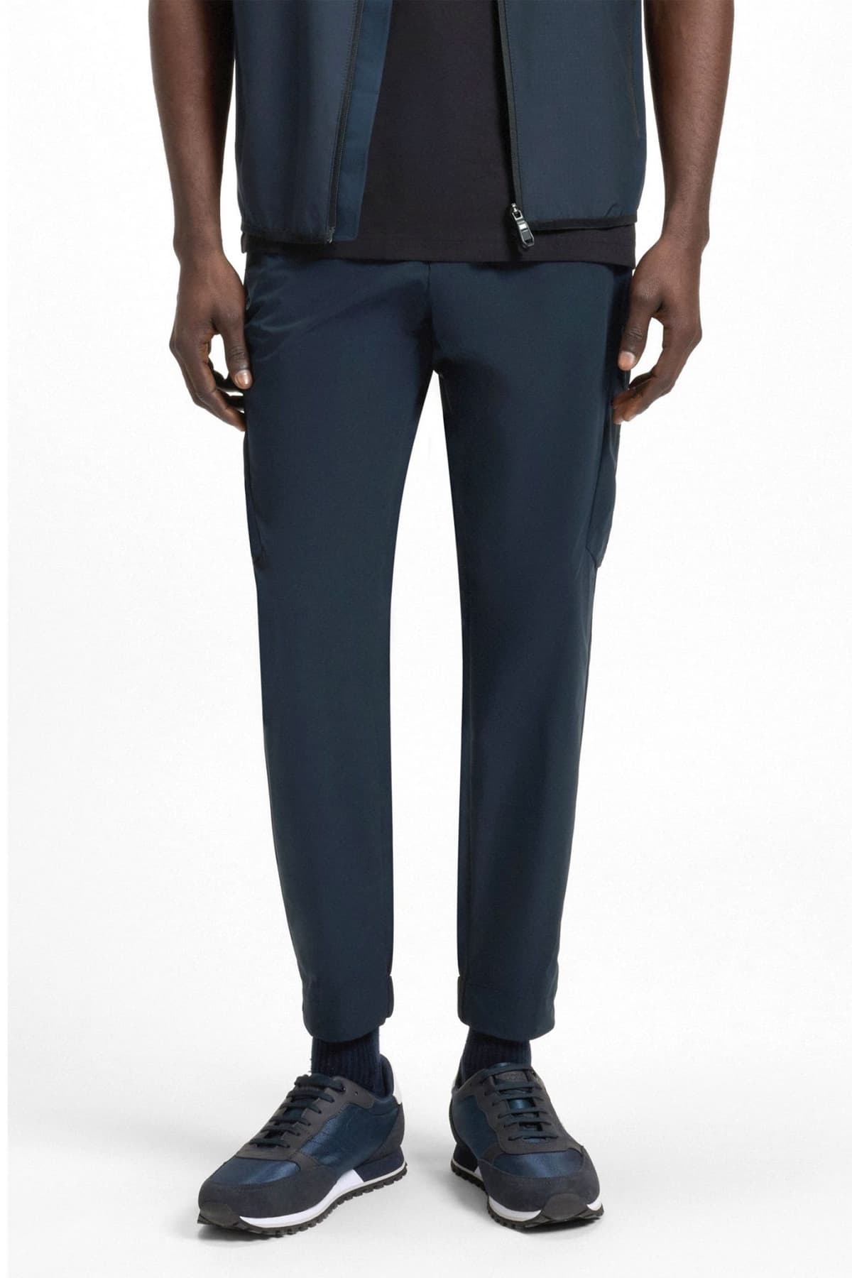 BOSS ATHLEISURE ΠΑΝΤΕΛΟΝΙ CARGO T_URBANEX-CARGOLIGHT ΜΠΛΕ