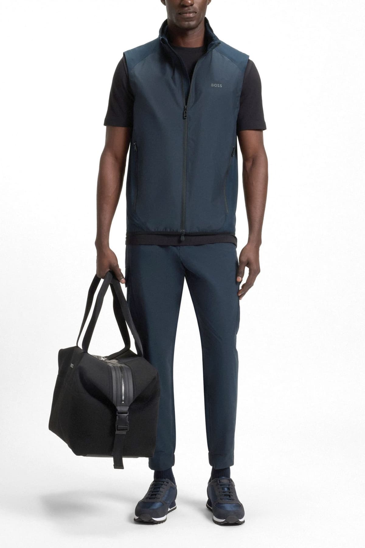 BOSS ATHLEISURE ΠΑΝΤΕΛΟΝΙ CARGO T_URBANEX-CARGOLIGHT ΜΠΛΕ