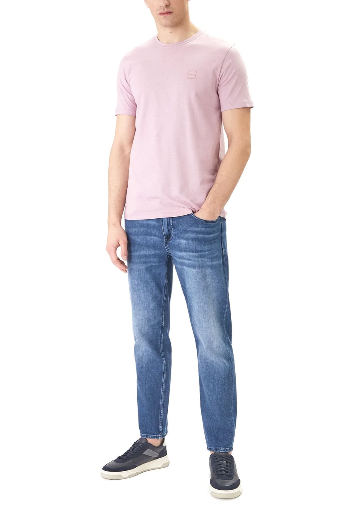 BOSS CASUAL T-SHIRT TALES ΡΟΖ