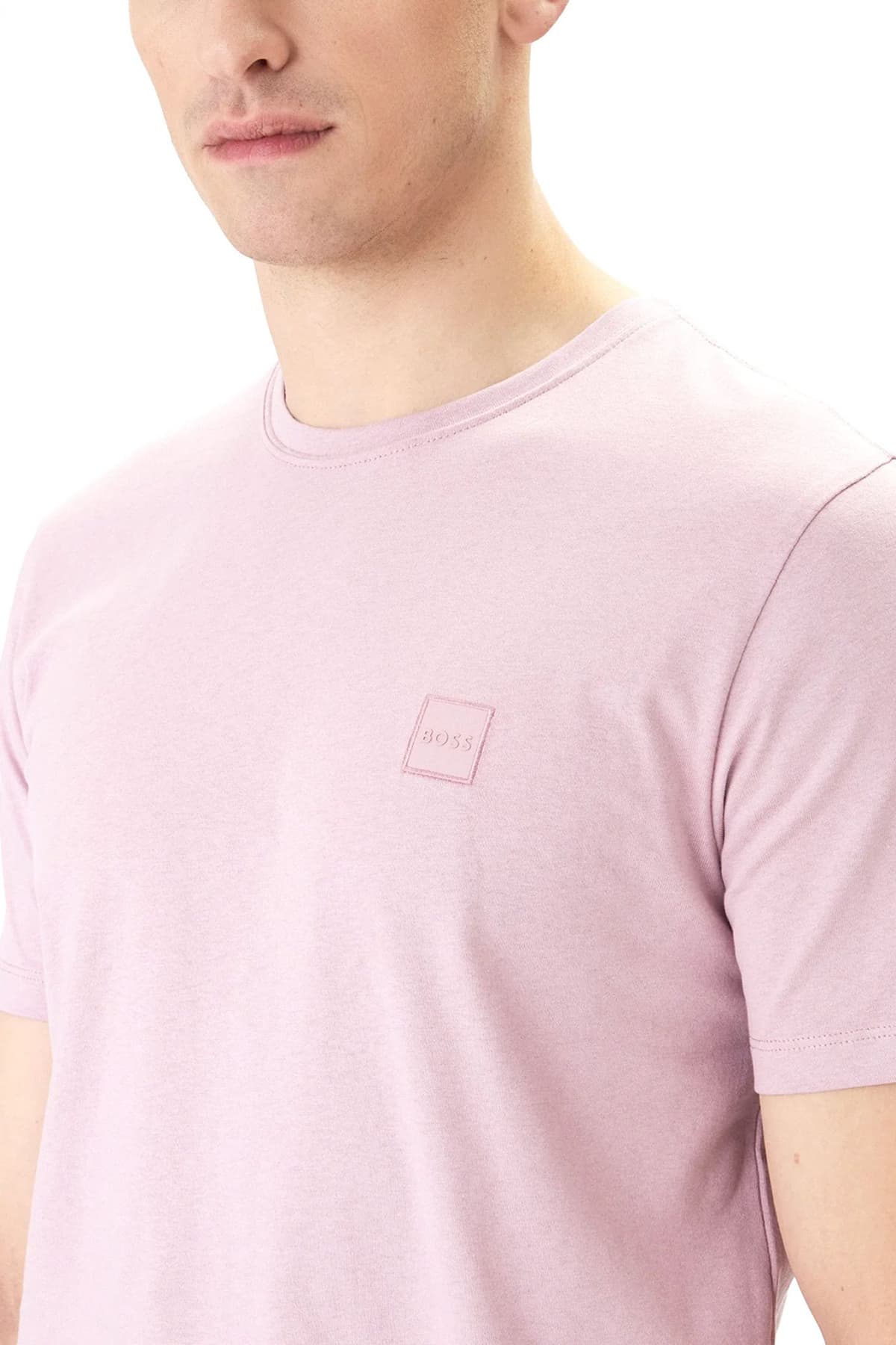 BOSS CASUAL T-SHIRT TALES ΡΟΖ