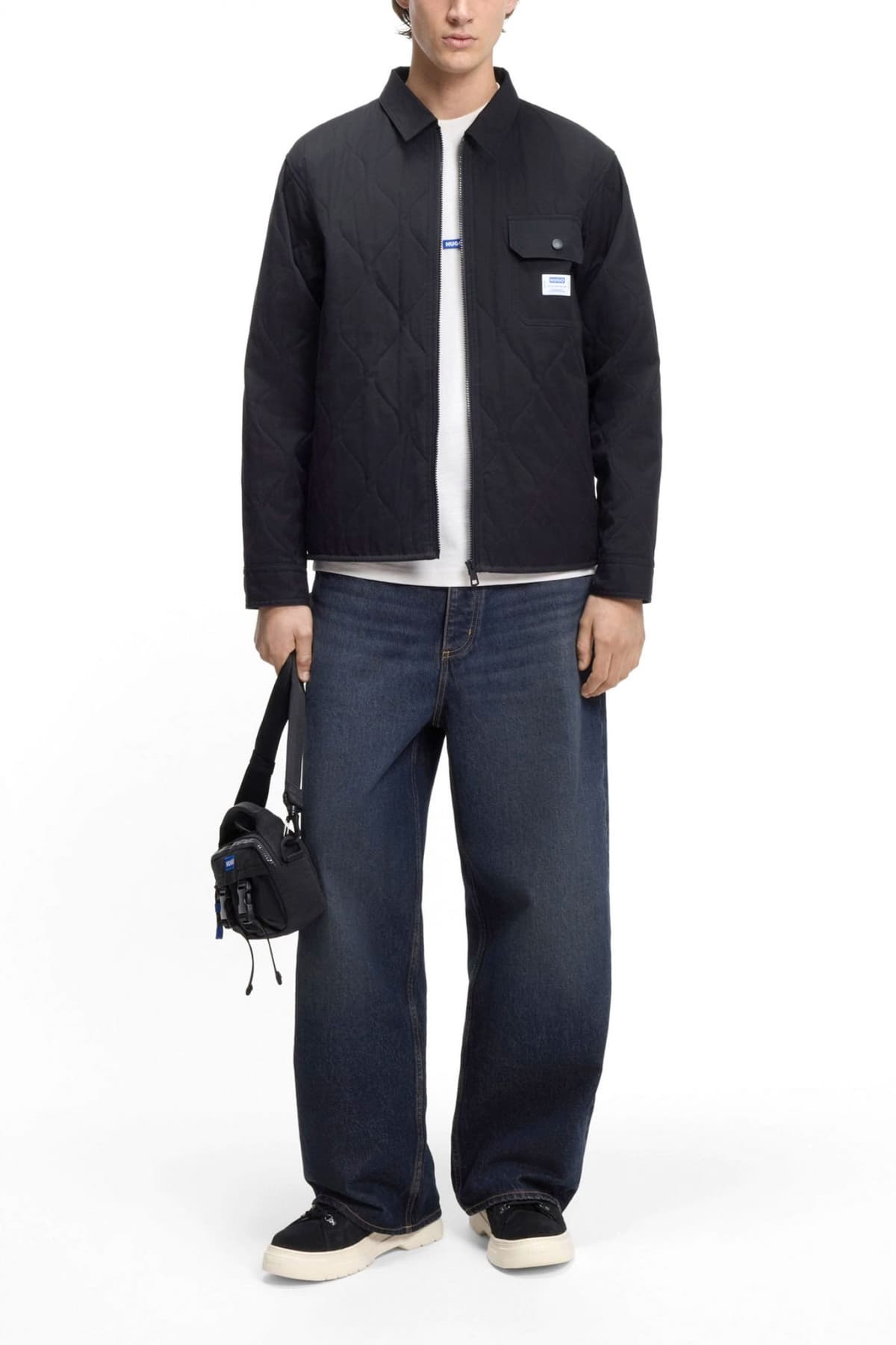 HUGO BLUE T-SHIRT NIEROS ΥΠΟΛΕΥΚΟ