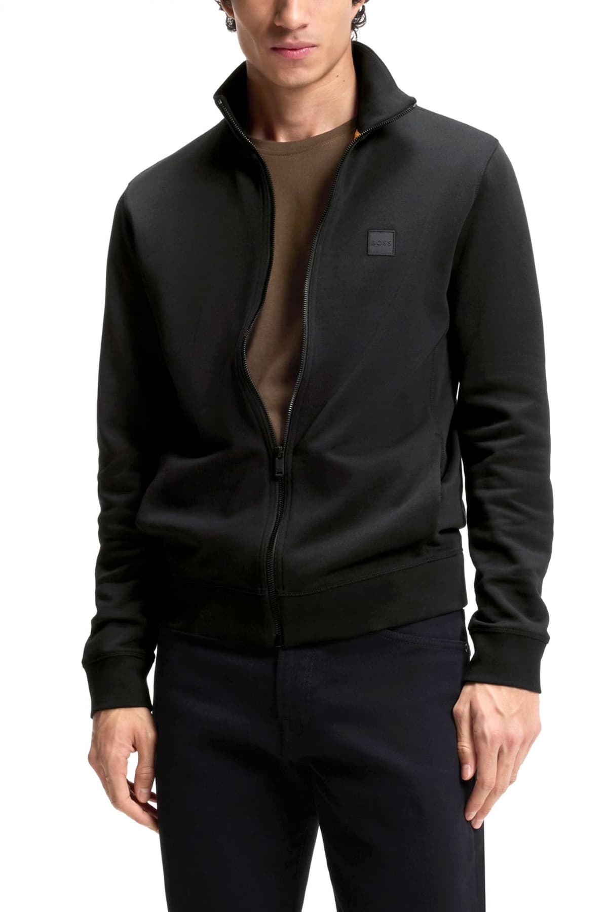 BOSS CASUAL ΦΟΥΤΕΡ FULLZIP ZESTART ΜΑΥΡΟ