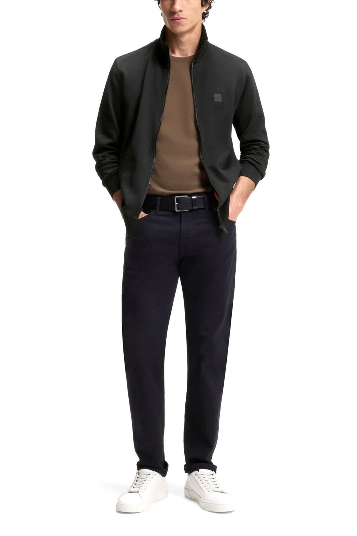 BOSS CASUAL ΦΟΥΤΕΡ FULLZIP ZESTART ΜΑΥΡΟ