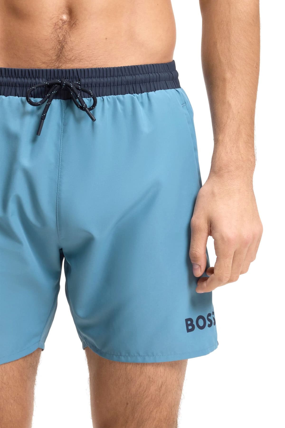 BOSS BEACHWEAR ΜΑΓΙΩ STARFISH ΡΑΦ ΜΠΛΕ