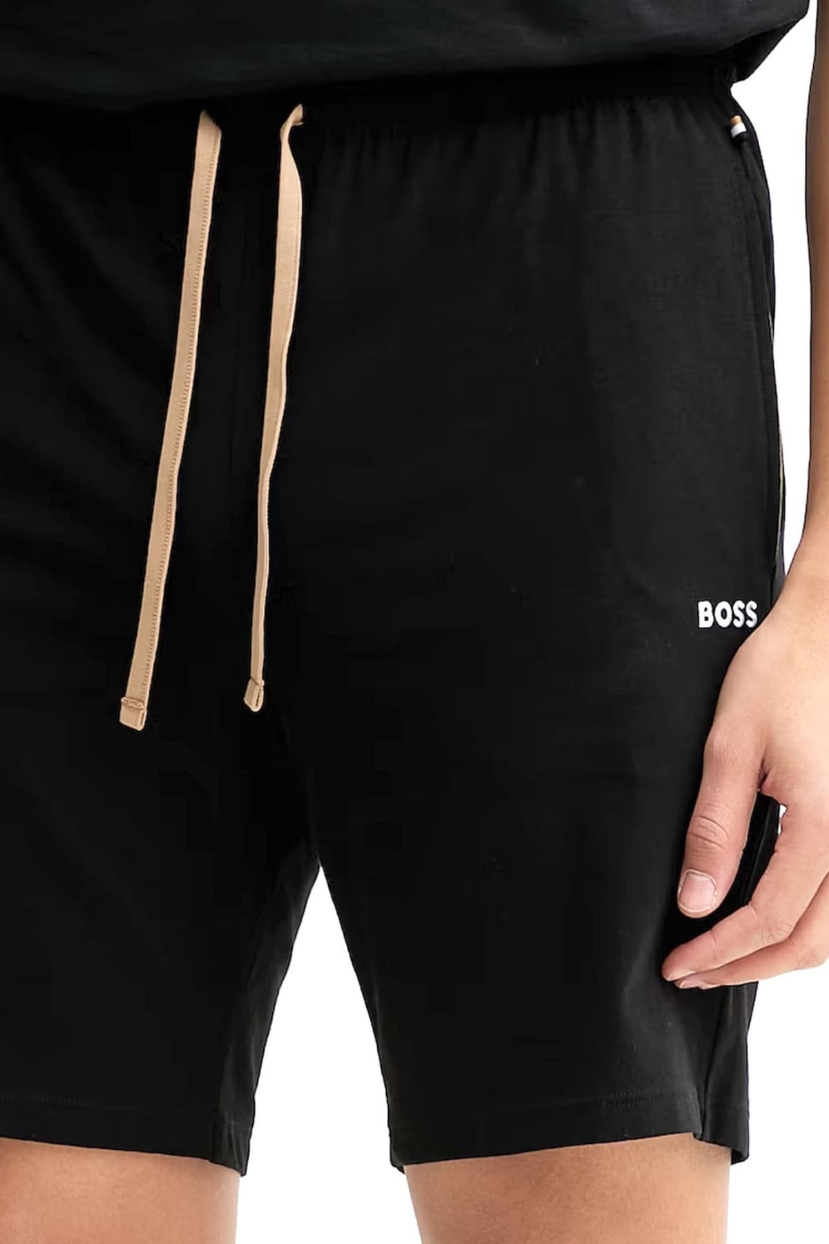 BOSS HOMEWEAR ΒΕΡΜΟΥΔΑ MIX&MATCH SHORT CW ΜΑΥΡΟ