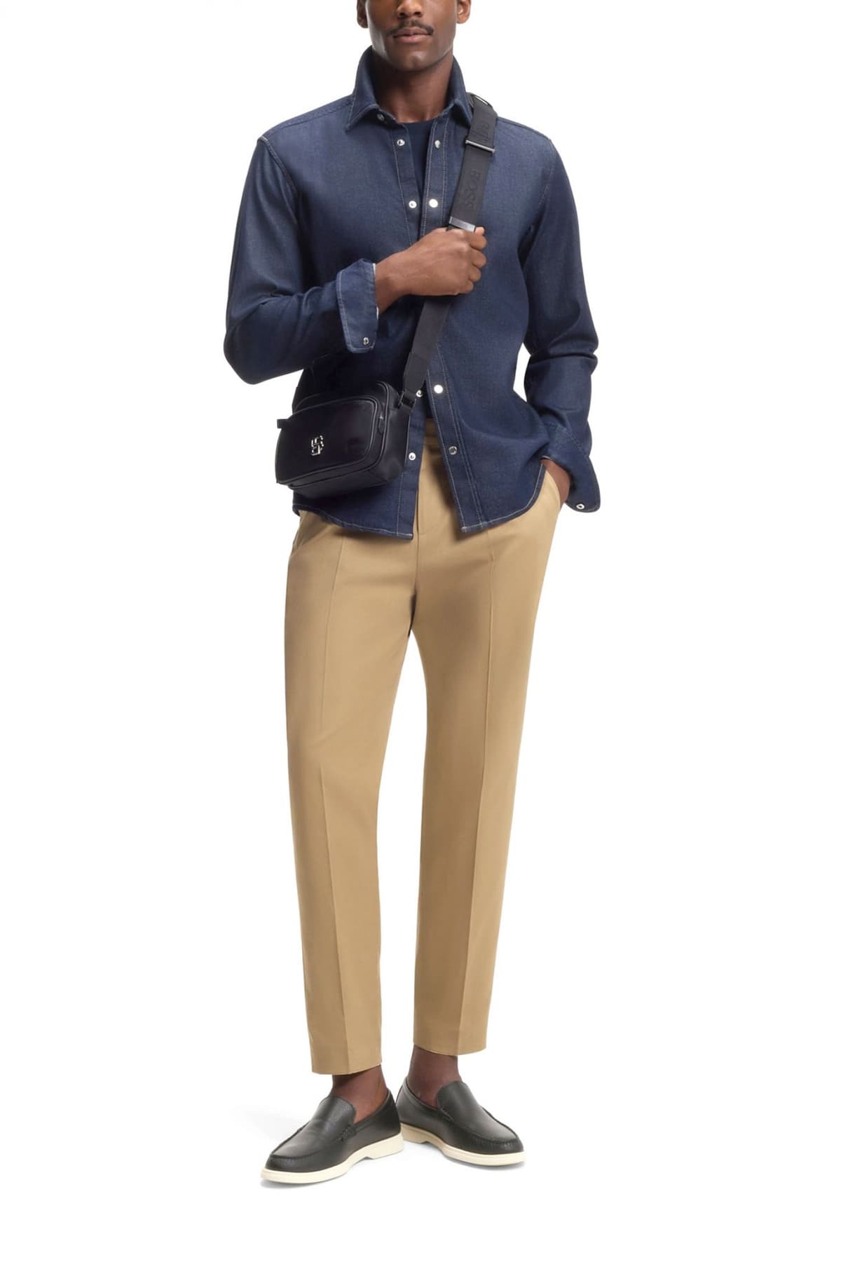 BOSS ΤΣΑΝΤΑΚΙ CROSSBODY B ICON EW ZIP ΜΑΥΡΟ