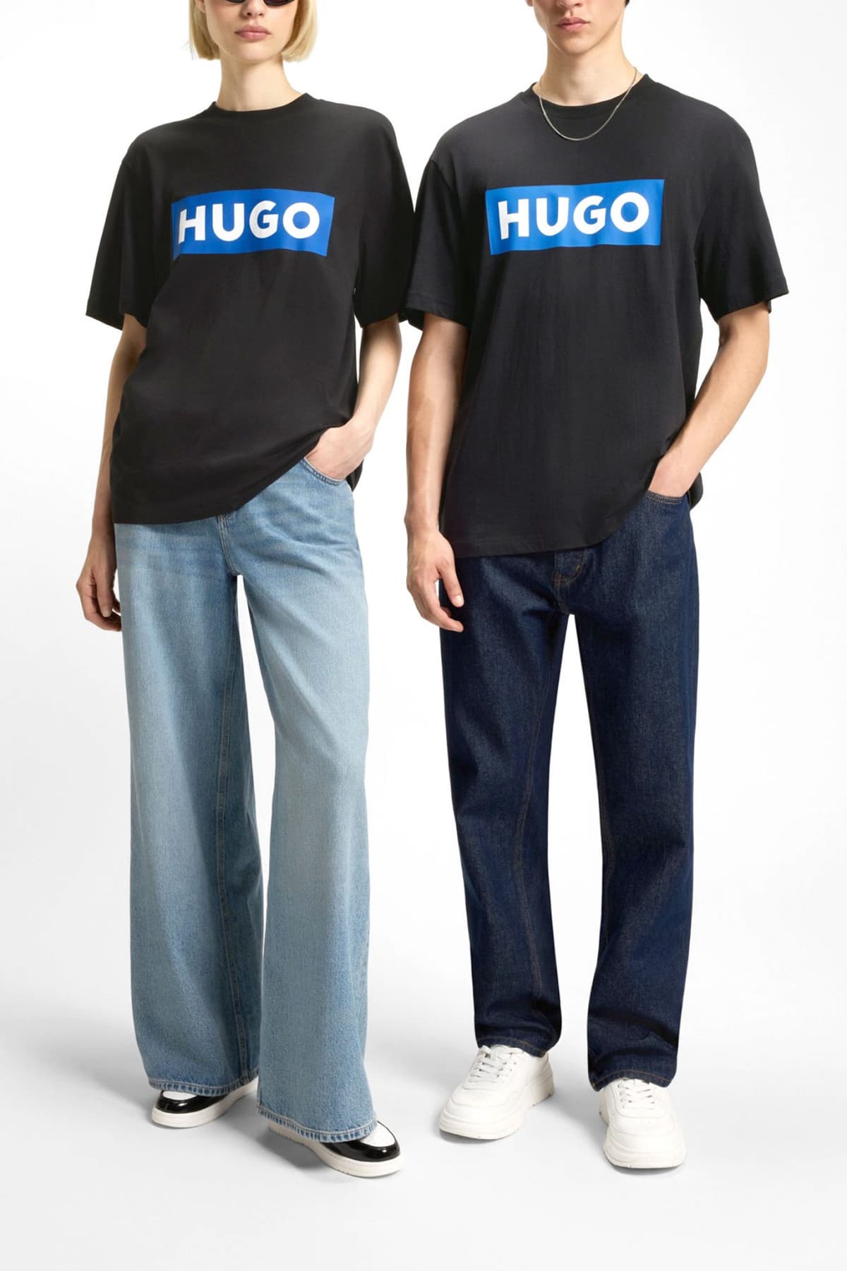 HUGO BLUE T-SHIRT NICO ΜΑΥΡΟ