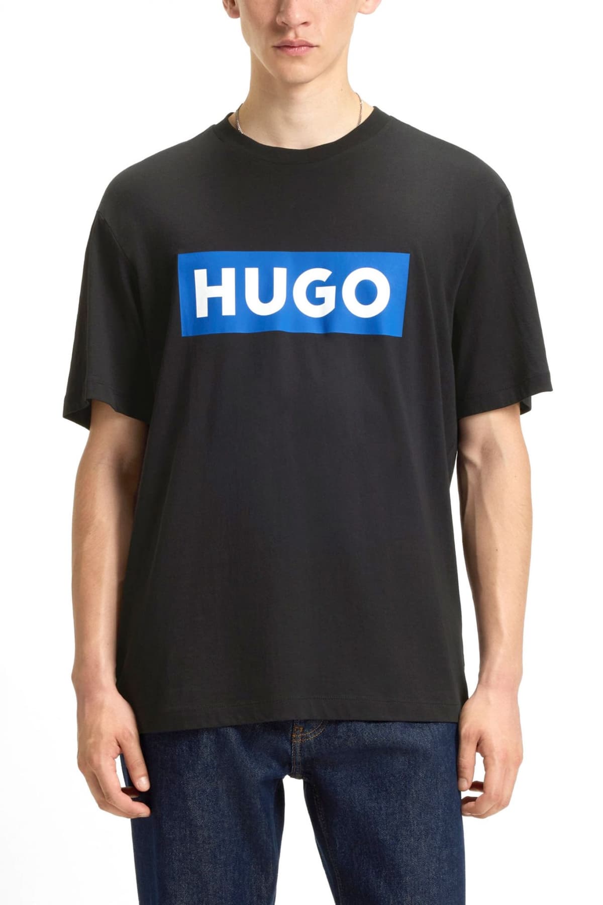 HUGO BLUE T-SHIRT NICO ΜΑΥΡΟ