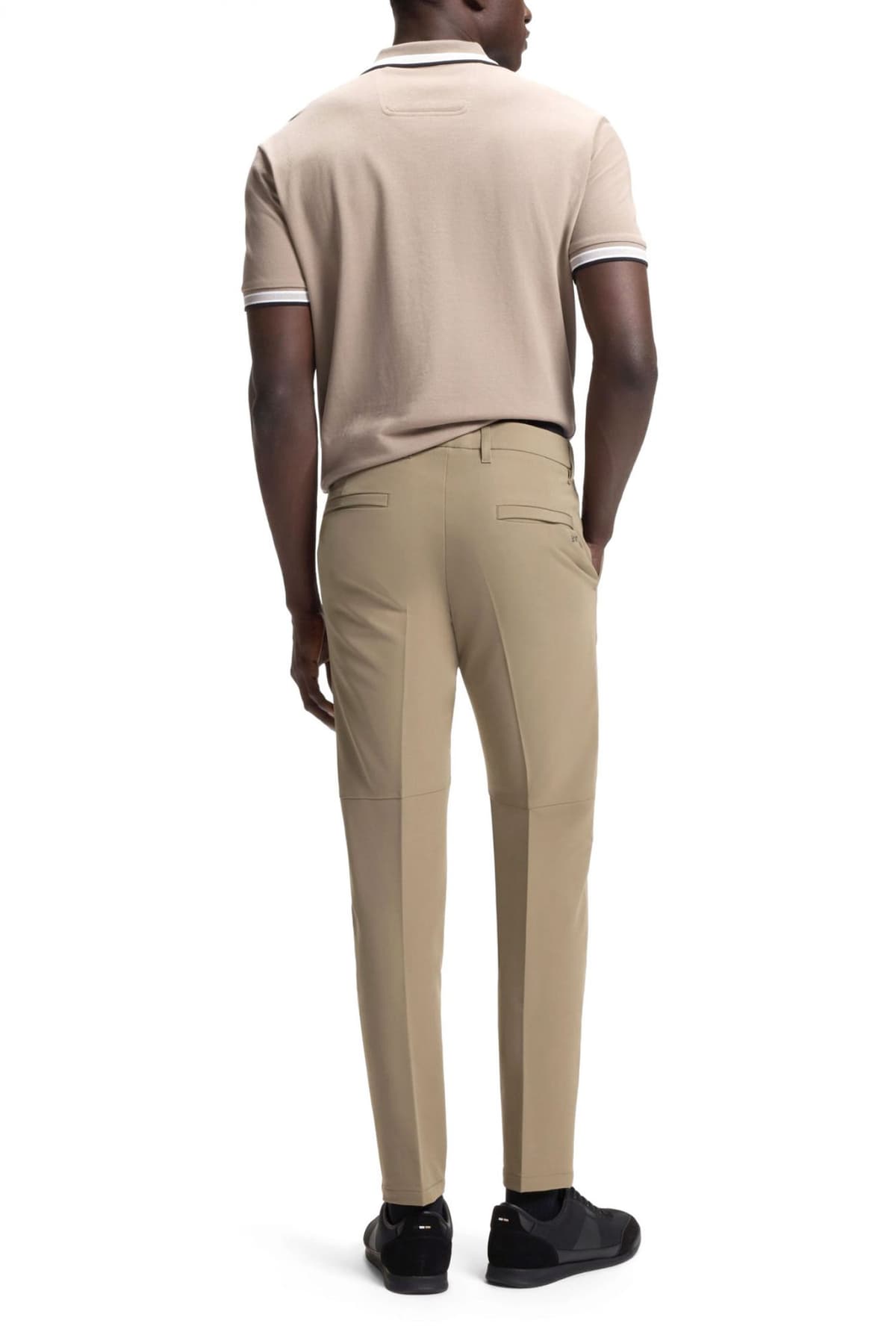 BOSS ATHLEISURE ΠΑΝΤΕΛΟΝΙ CHINO SLIM FIT T_COMMUTER-SLIM ΜΠΕΖ